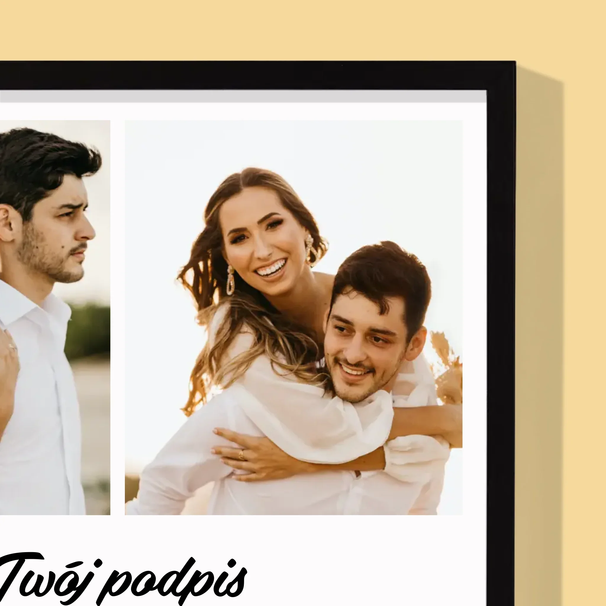 Fotokolaż: 4 Zdjęcia i Podpis - Wydruk Obramowany - Image 6