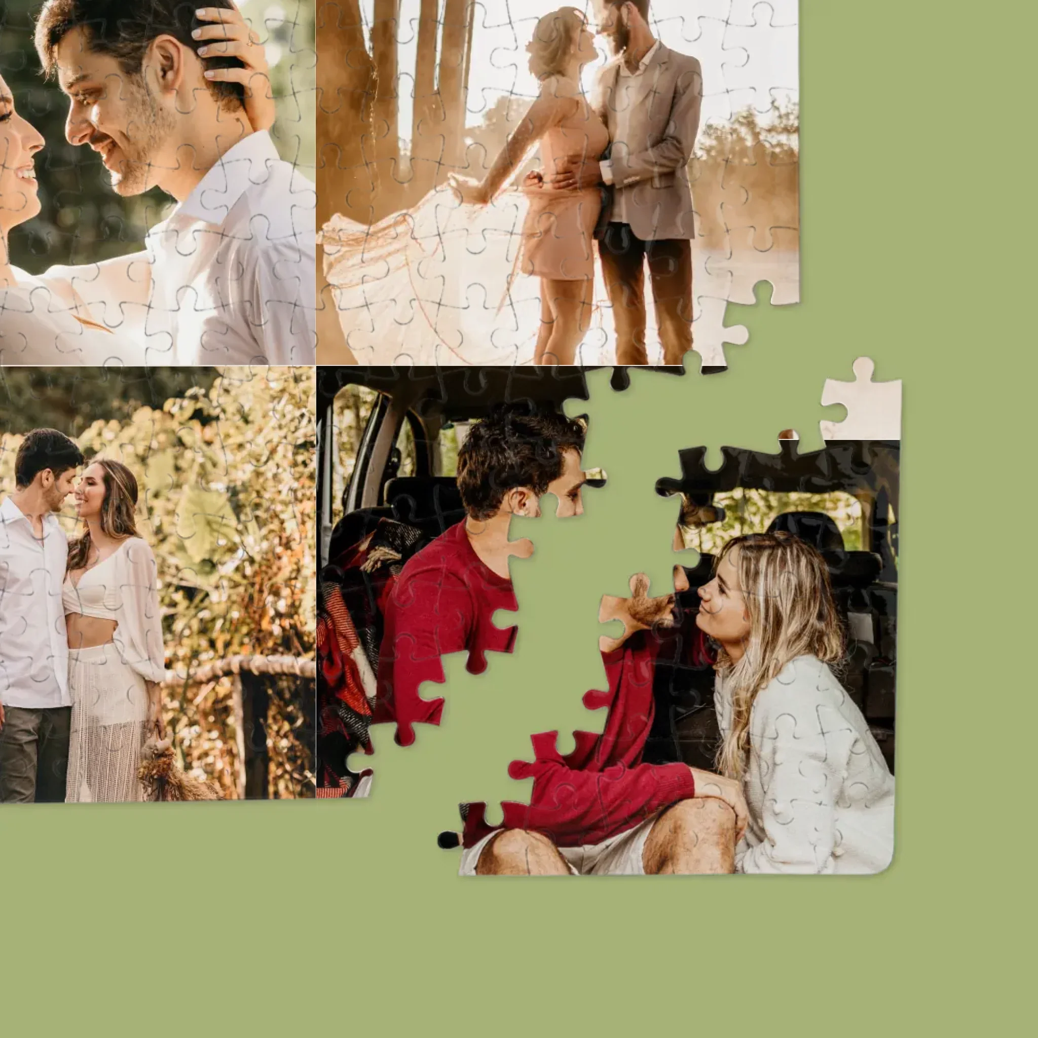 Fotokolaż: 4 Zdjęcia - Personalizowane Puzzle - Image 2
