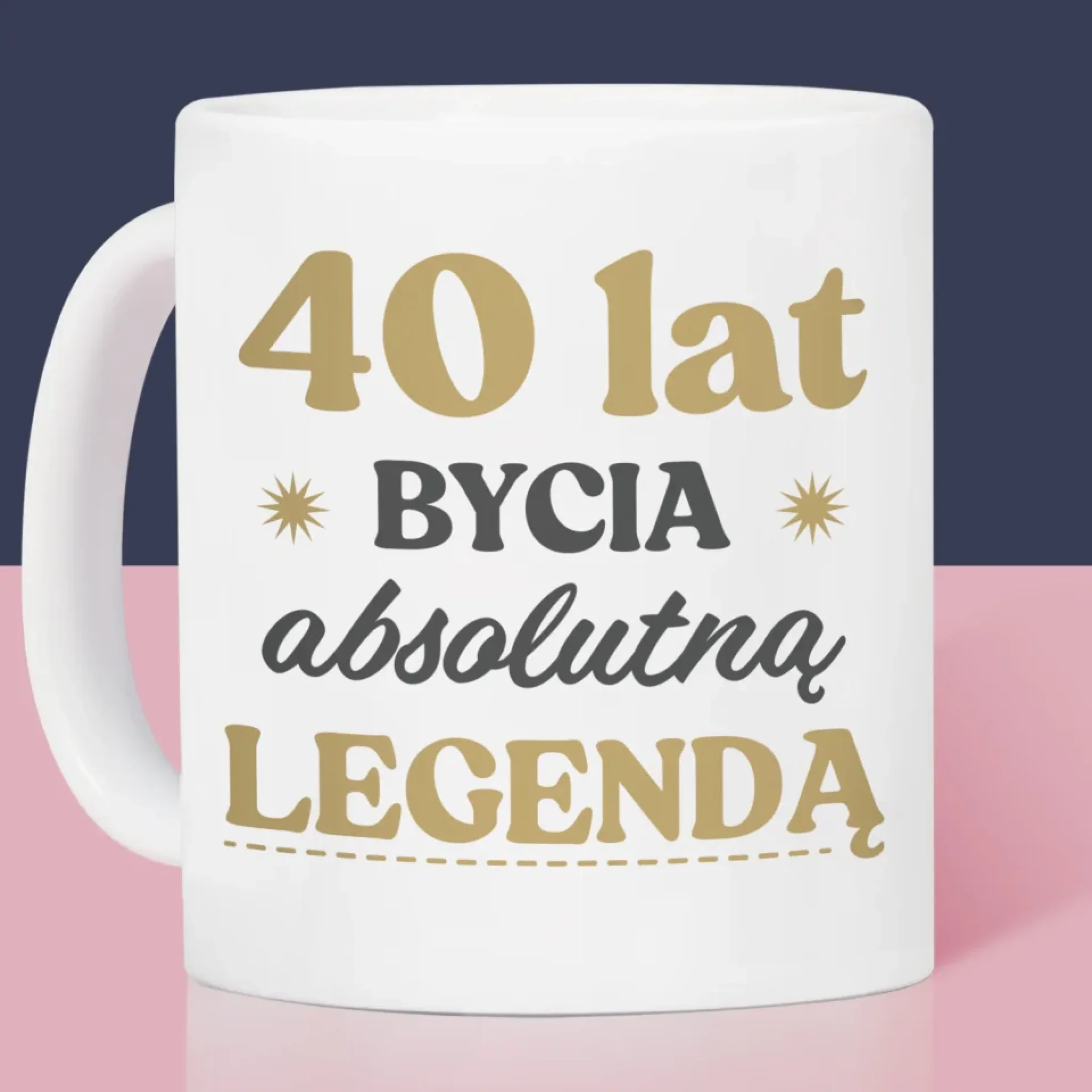 Fotokolaż: 40 Lat Bycia Legendą - Kubek z Nadrukiem - Image 2