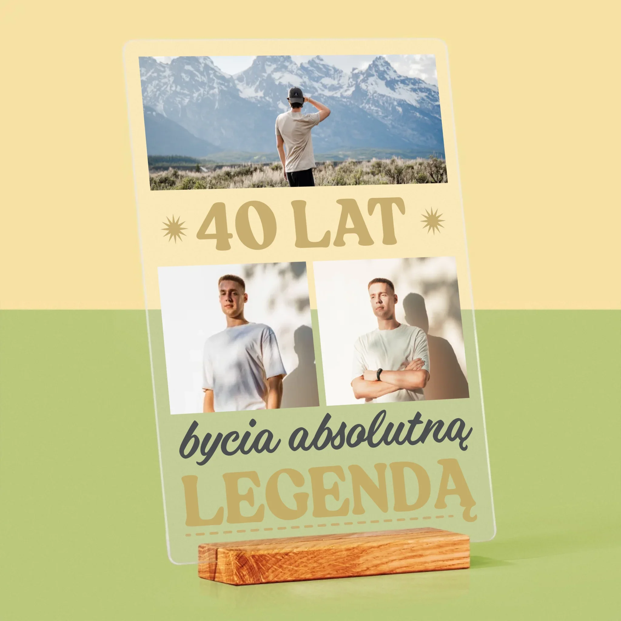 Fotokolaż: 40 Lat Bycia Legendą - Wydruk Na Szkle Akrylowym - Image 4