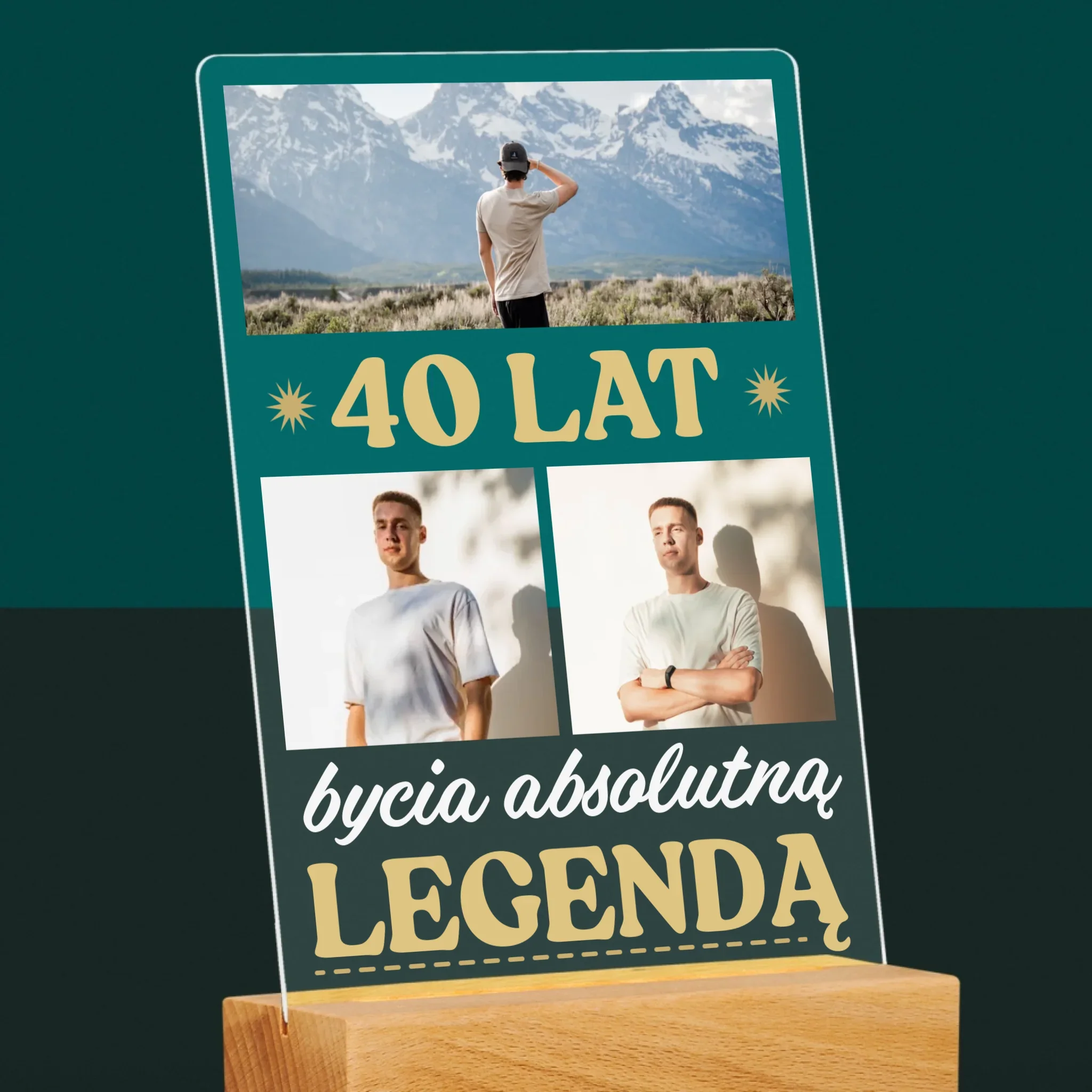 Fotokolaż: 40 Lat Bycia Legendą - Wydruk Na Szkle Akrylowym - Image 6