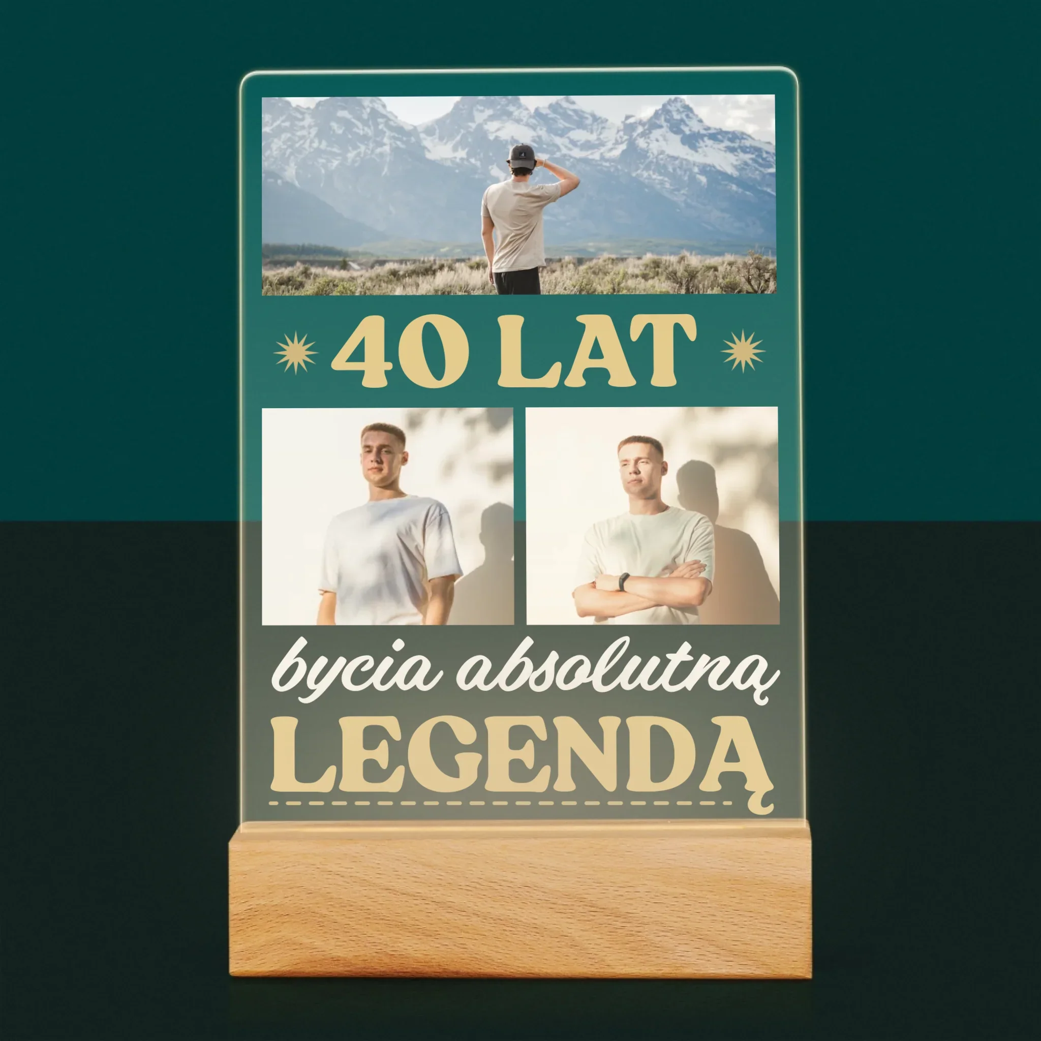 Fotokolaż: 40 Lat Bycia Legendą - Wydruk Na Szkle Akrylowym - Image 7