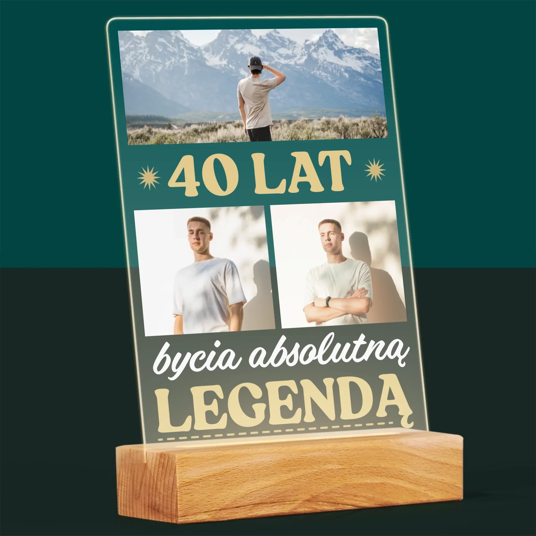 Fotokolaż: 40 Lat Bycia Legendą - Wydruk Na Szkle Akrylowym - Image 8