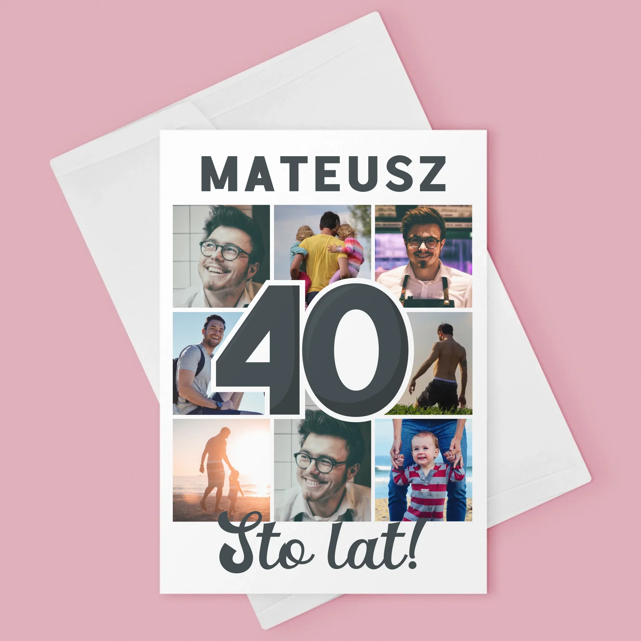Fotokolaż: 40 Lat - Kartka Z Życzeniami - Image 3