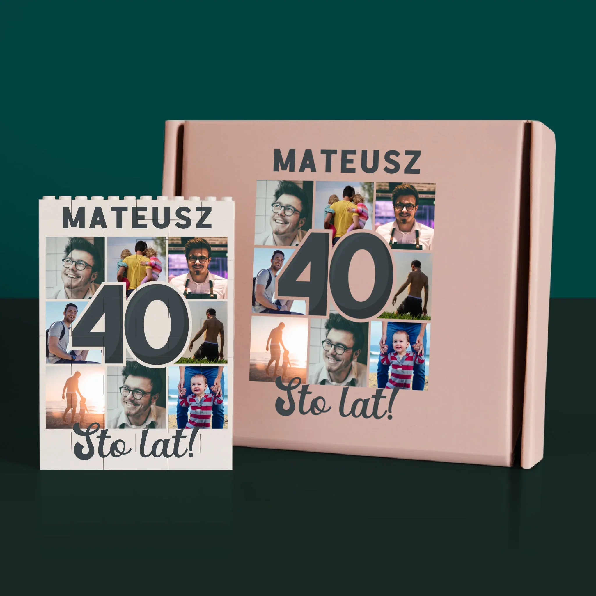 Fotokolaż: 40 Lat - Klocki LEGO z Nadrukiem - Image 4