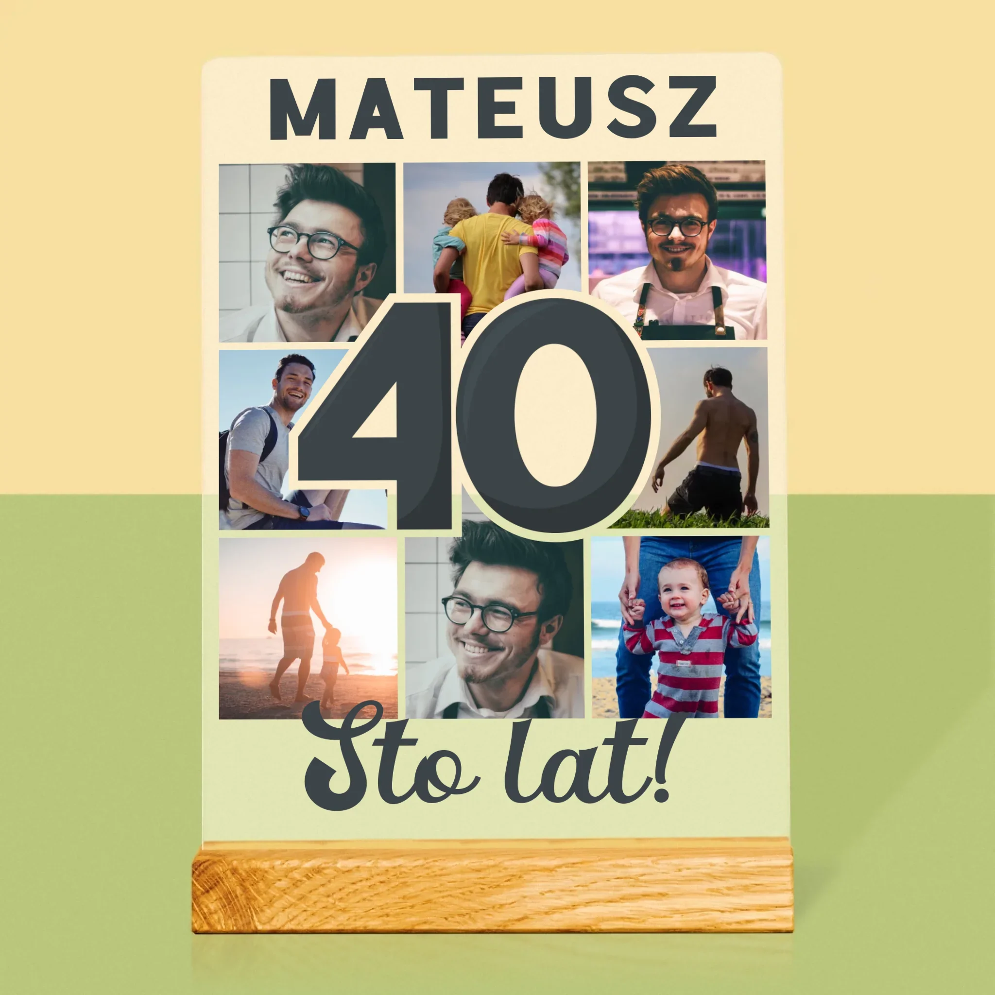 Fotokolaż: 40 Lat - Wydruk Na Szkle Akrylowym - Image 3