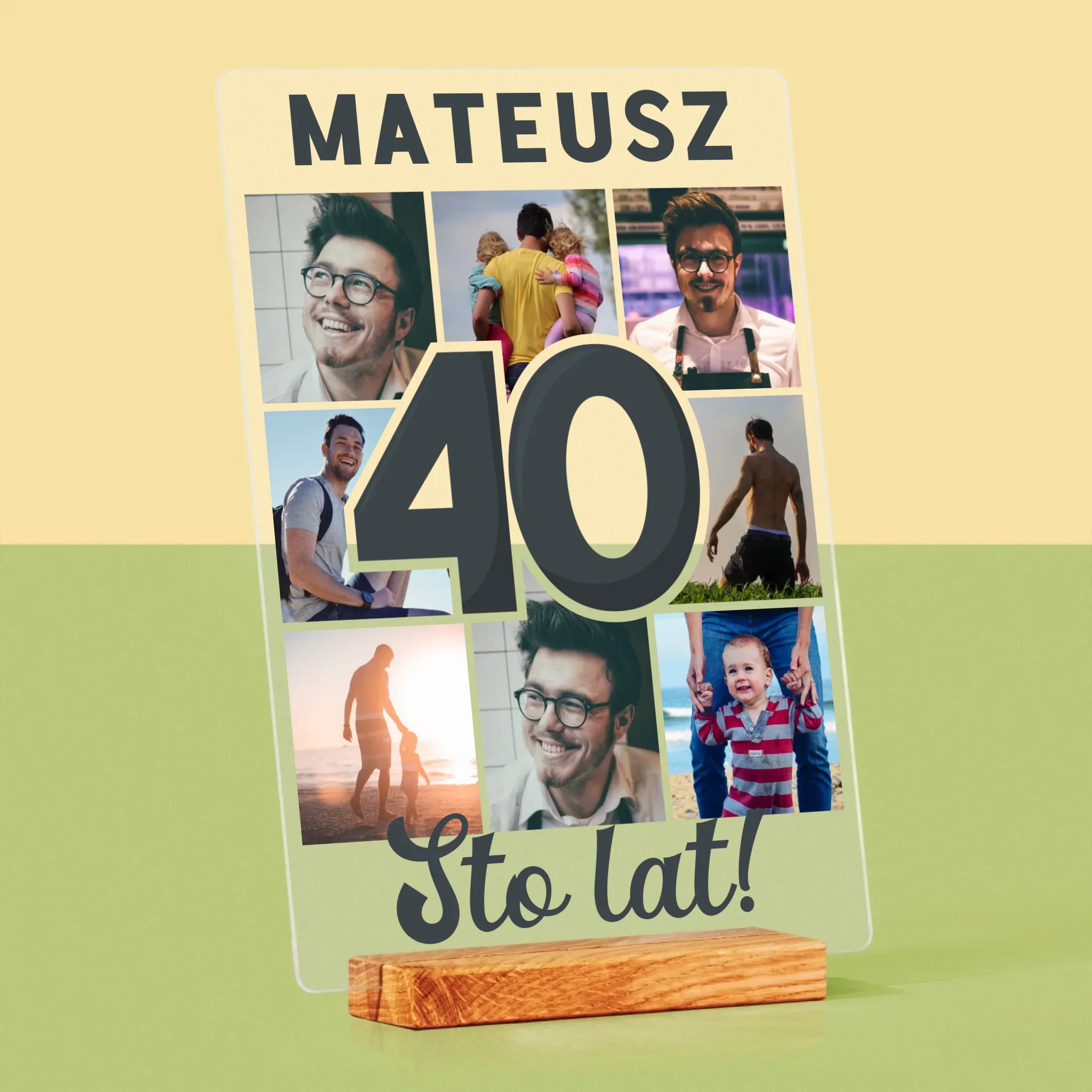 Fotokolaż: 40 Lat - Wydruk Na Szkle Akrylowym - Image 4