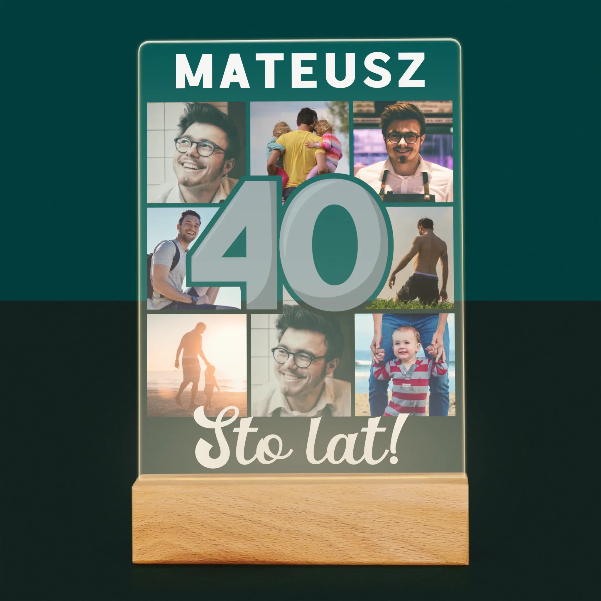 Fotokolaż: 40 Lat - Wydruk Na Szkle Akrylowym - Image 7