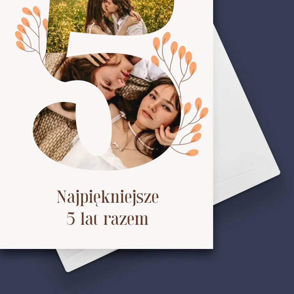 Fotokolaż: 5 Rocznica - Kartka z Życzeniami - Image 4