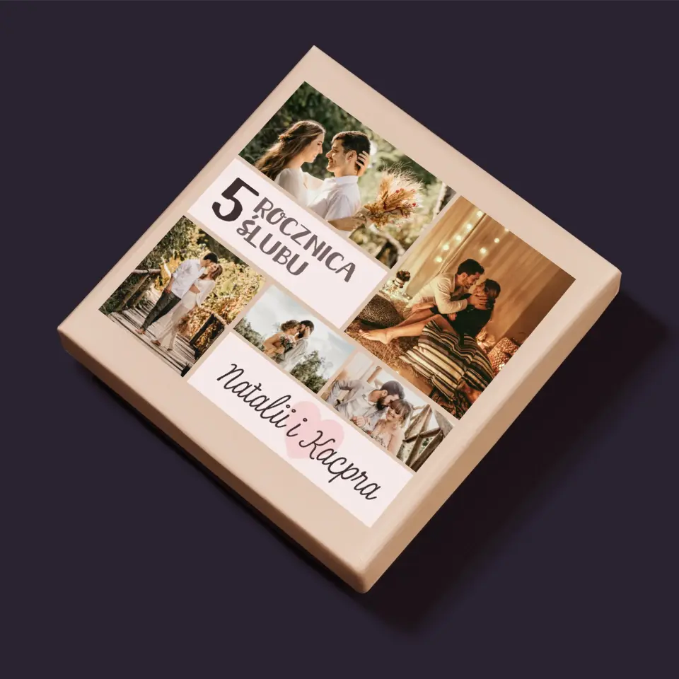Fotokolaż: 5 Rocznica Ślubu - Personalizowane Puzzle - Image 5