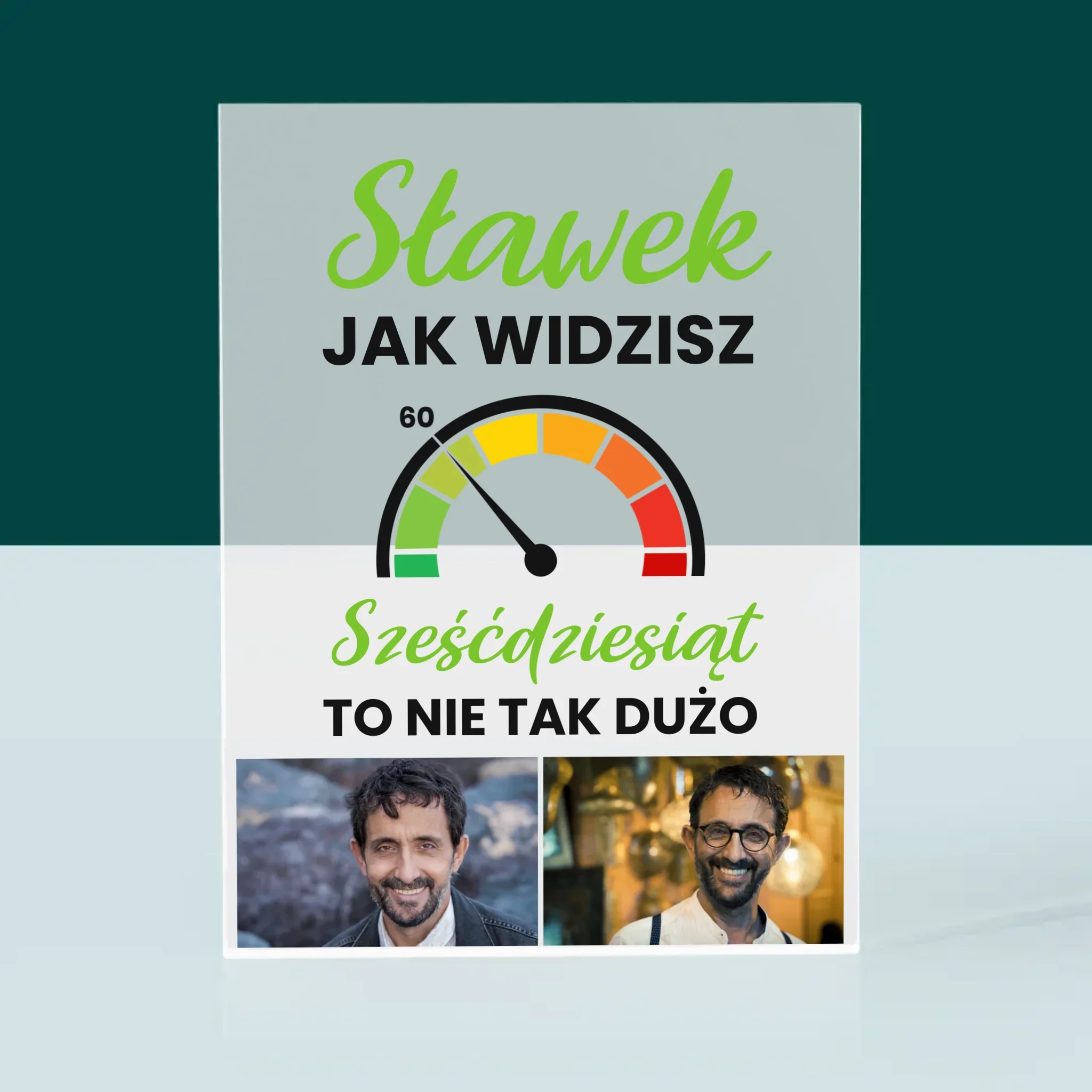 Fotokolaż: 60 Licznik - Blok Akrylowy z Nadrukiem - Image 3