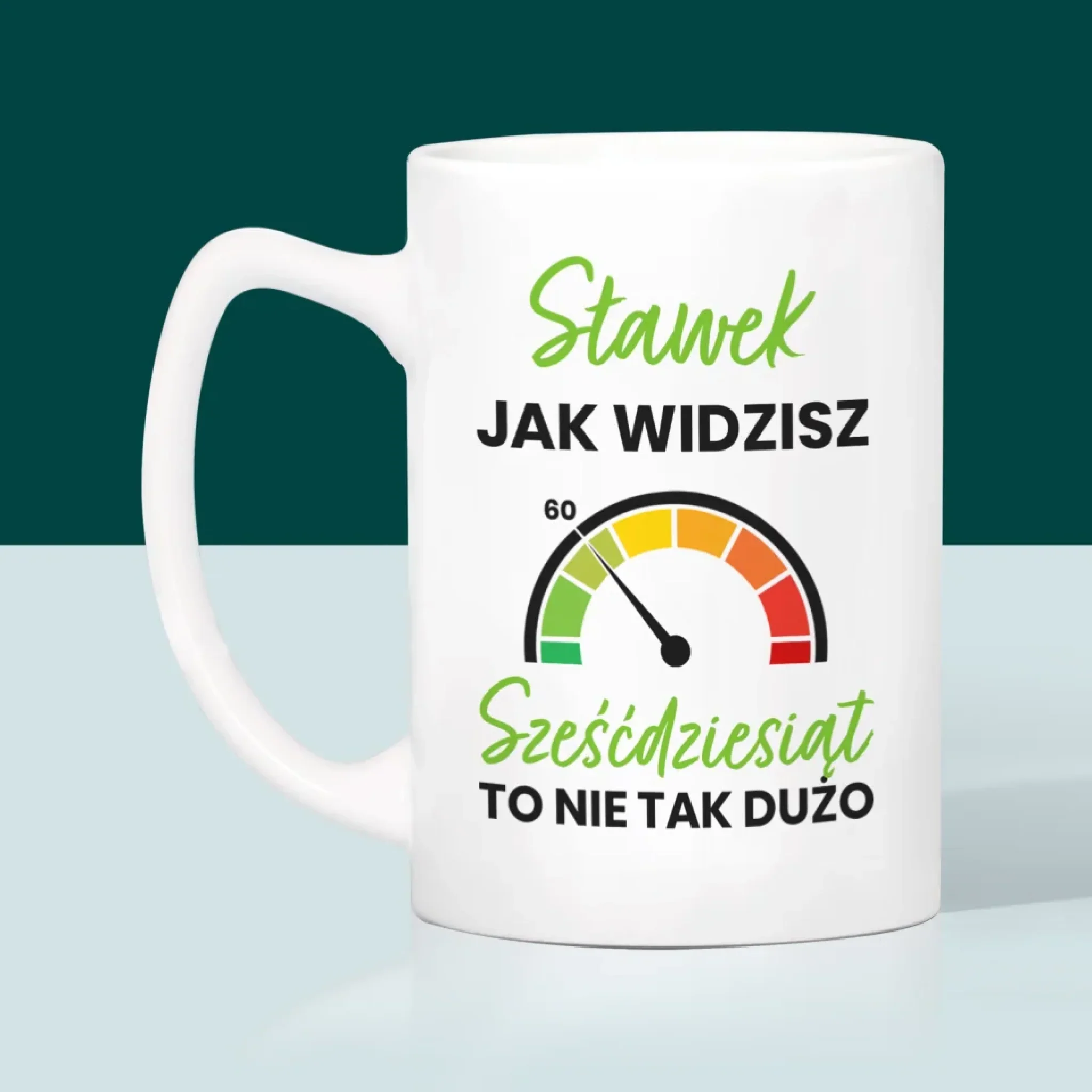 Fotokolaż: 60 Licznik - Kubek z Nadrukiem - Image 4