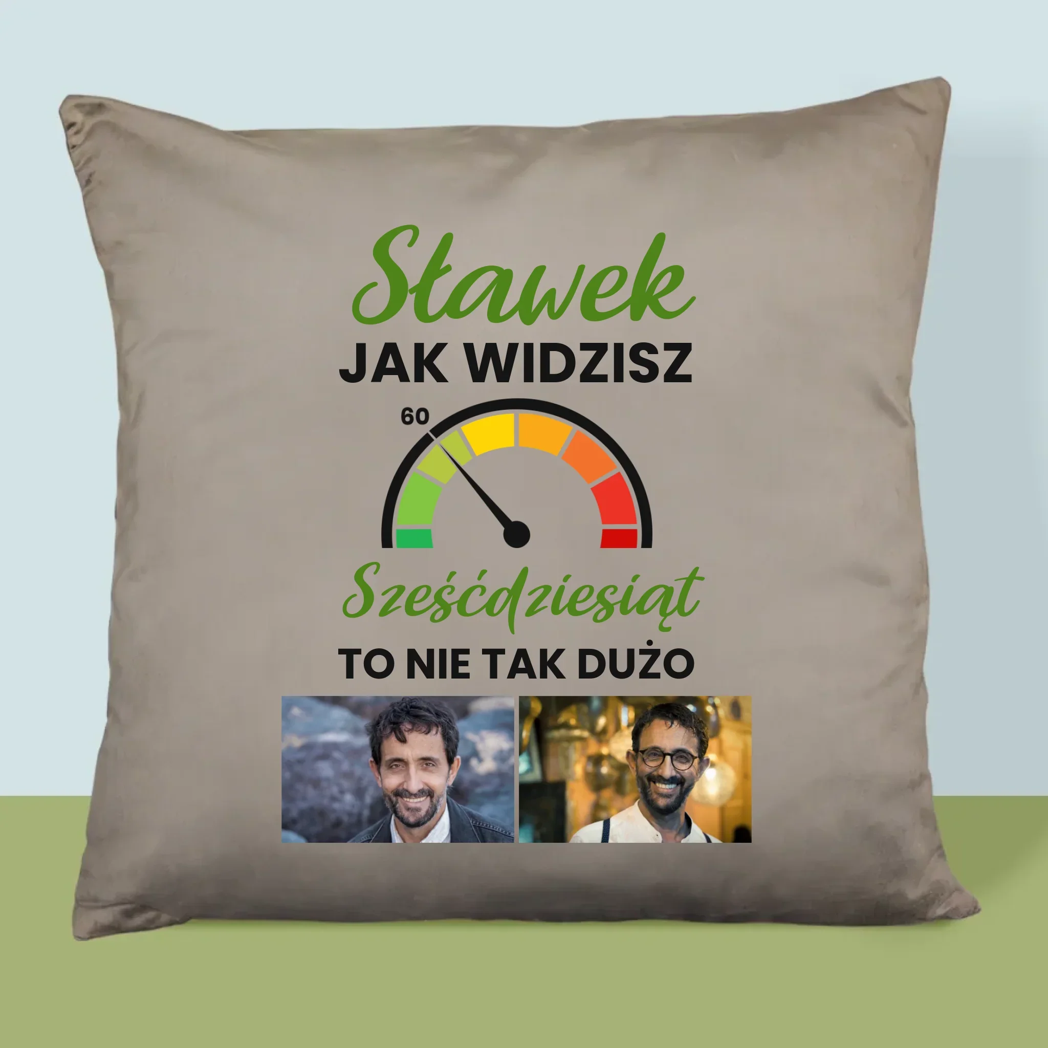 Fotokolaż: 60 Licznik - Poduszka z Nadrukiem - Image 3