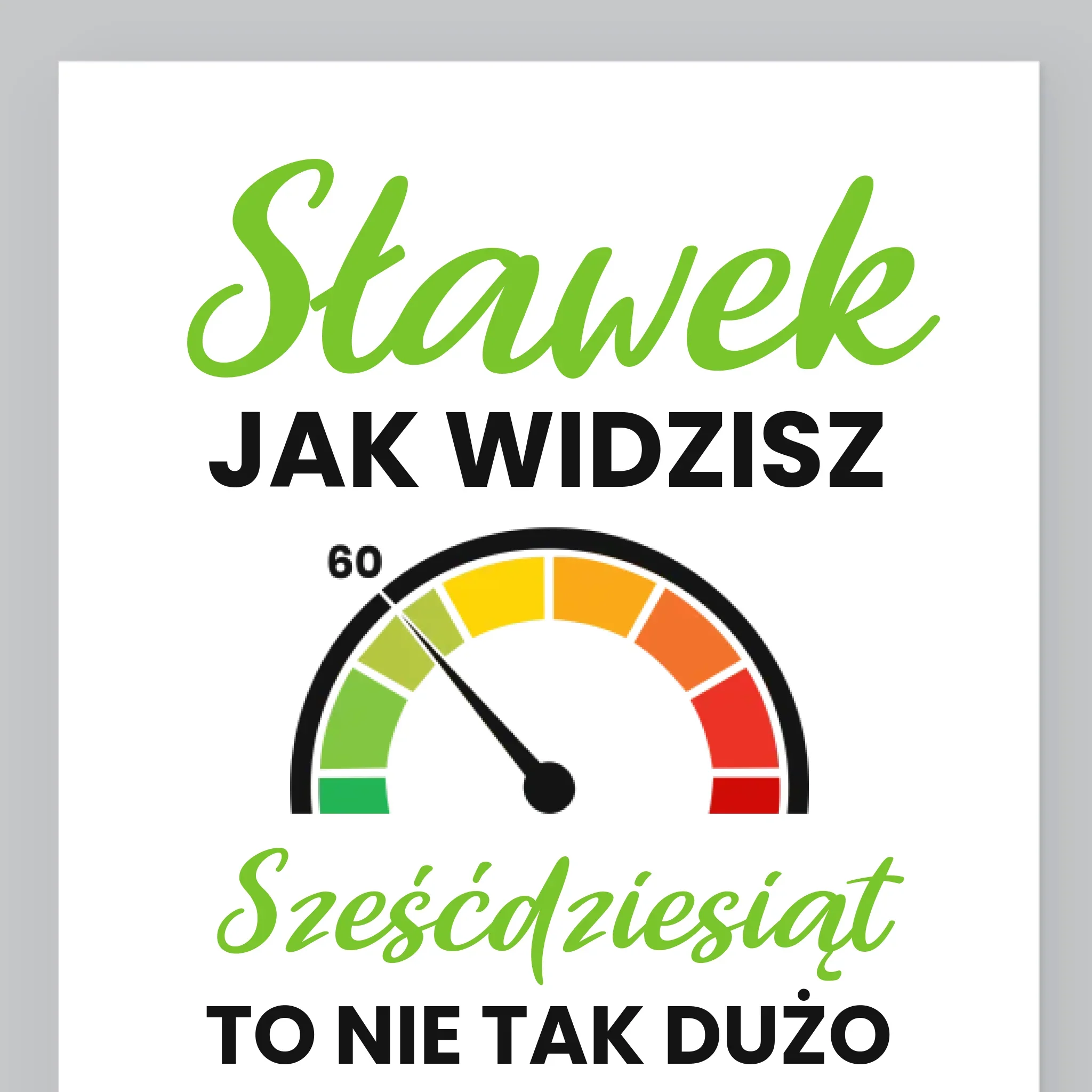Fotokolaż: 60 Licznik - Wydruk Obramowany - Image 9