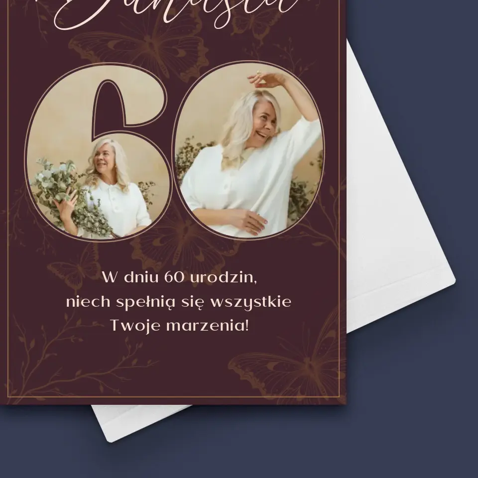 Fotokolaż: 60 Urodziny - Kartka z Życzeniami - Image 4