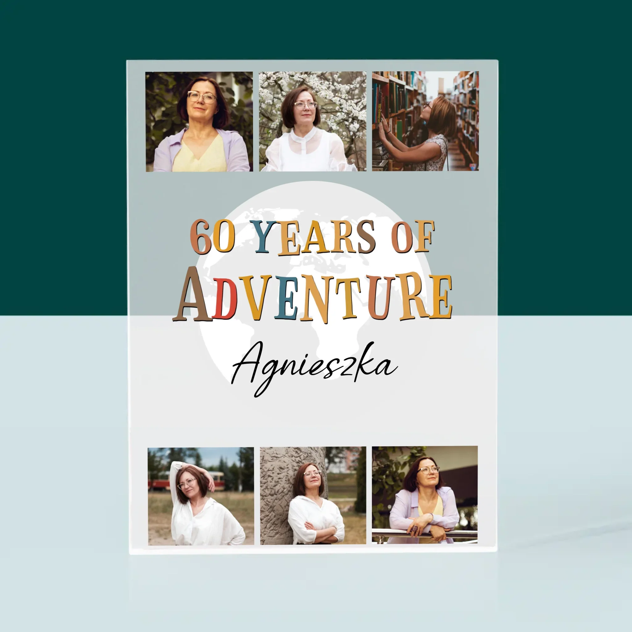 Fotokolaż: 60 Years Of Adventure - Blok Akrylowy z Nadrukiem - Image 3