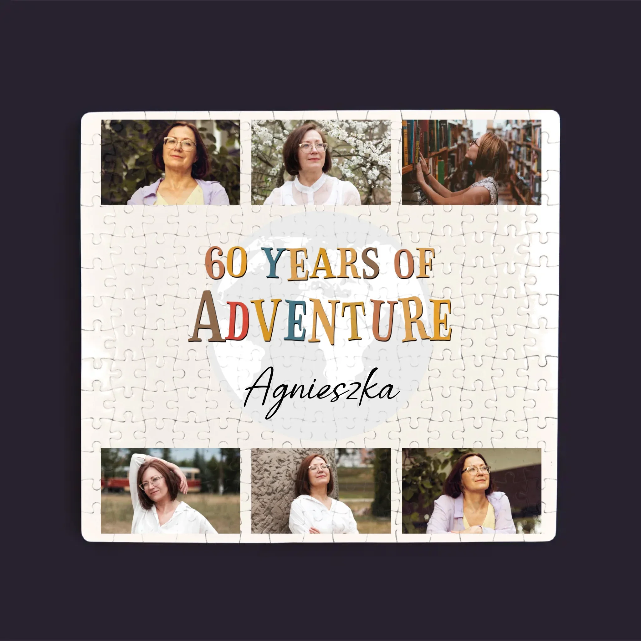 Fotokolaż: 60 Years Of Adventure - Personalizowane Puzzle - Image 3