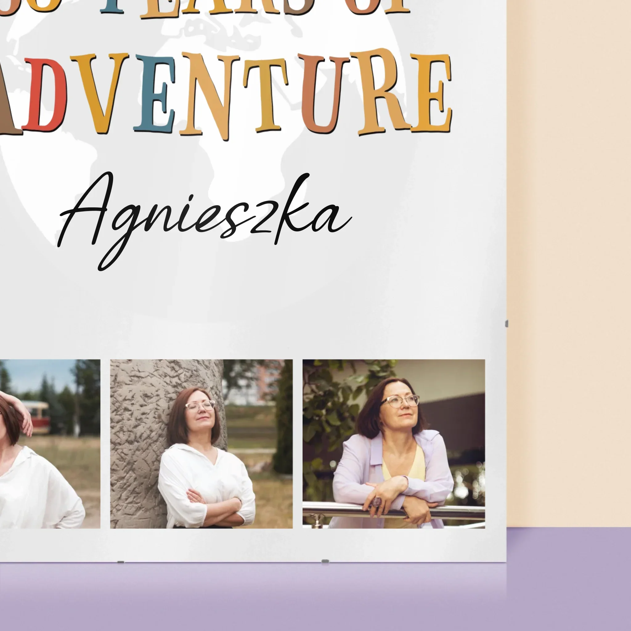 Fotokolaż: 60 Years Of Adventure - Personalizowany Plakat - Image 2