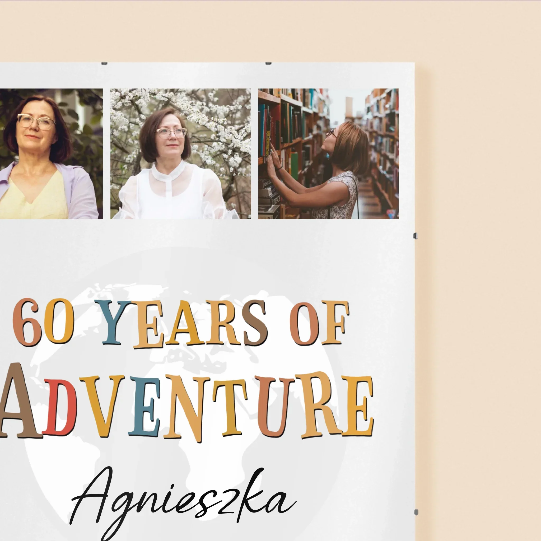Fotokolaż: 60 Years Of Adventure - Personalizowany Plakat - Image 3