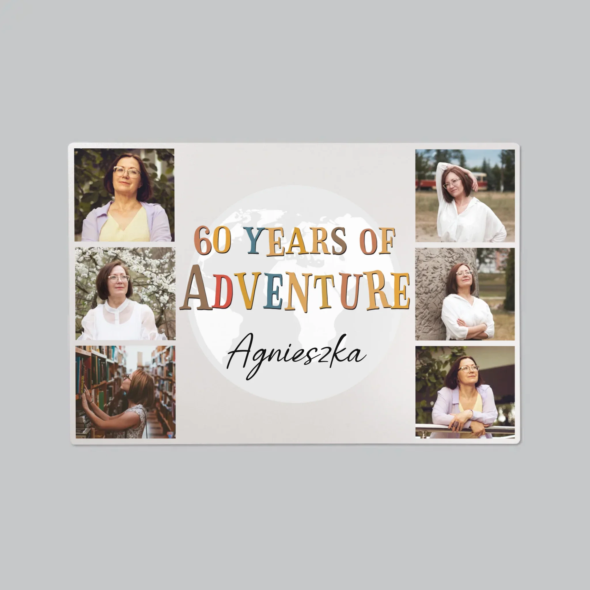 Fotokolaż: 60 Years Of Adventure - Podkładka Na Biurko - Image 2