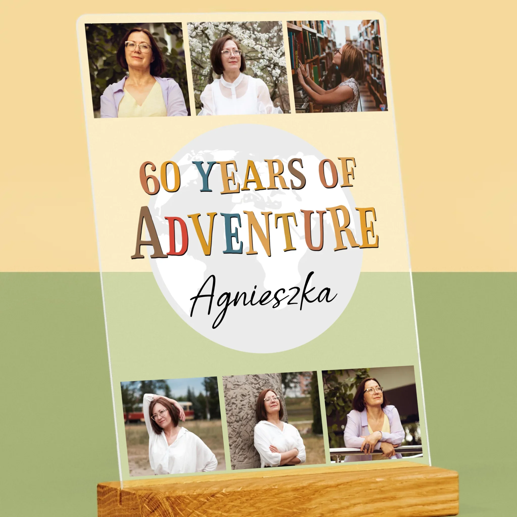 Fotokolaż: 60 Years Of Adventure - Wydruk Na Szkle Akrylowym - Image 2