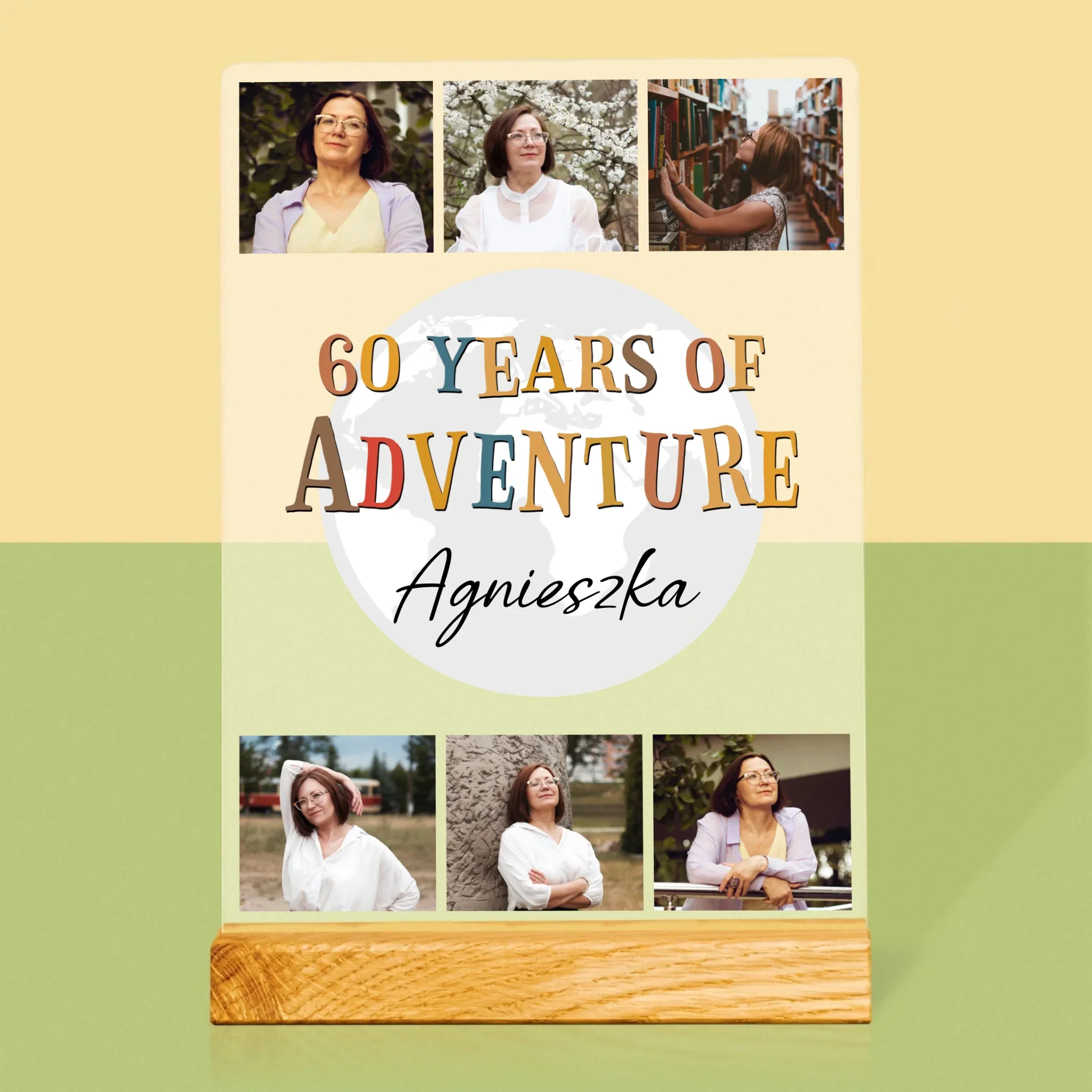 Fotokolaż: 60 Years Of Adventure - Wydruk Na Szkle Akrylowym - Image 3