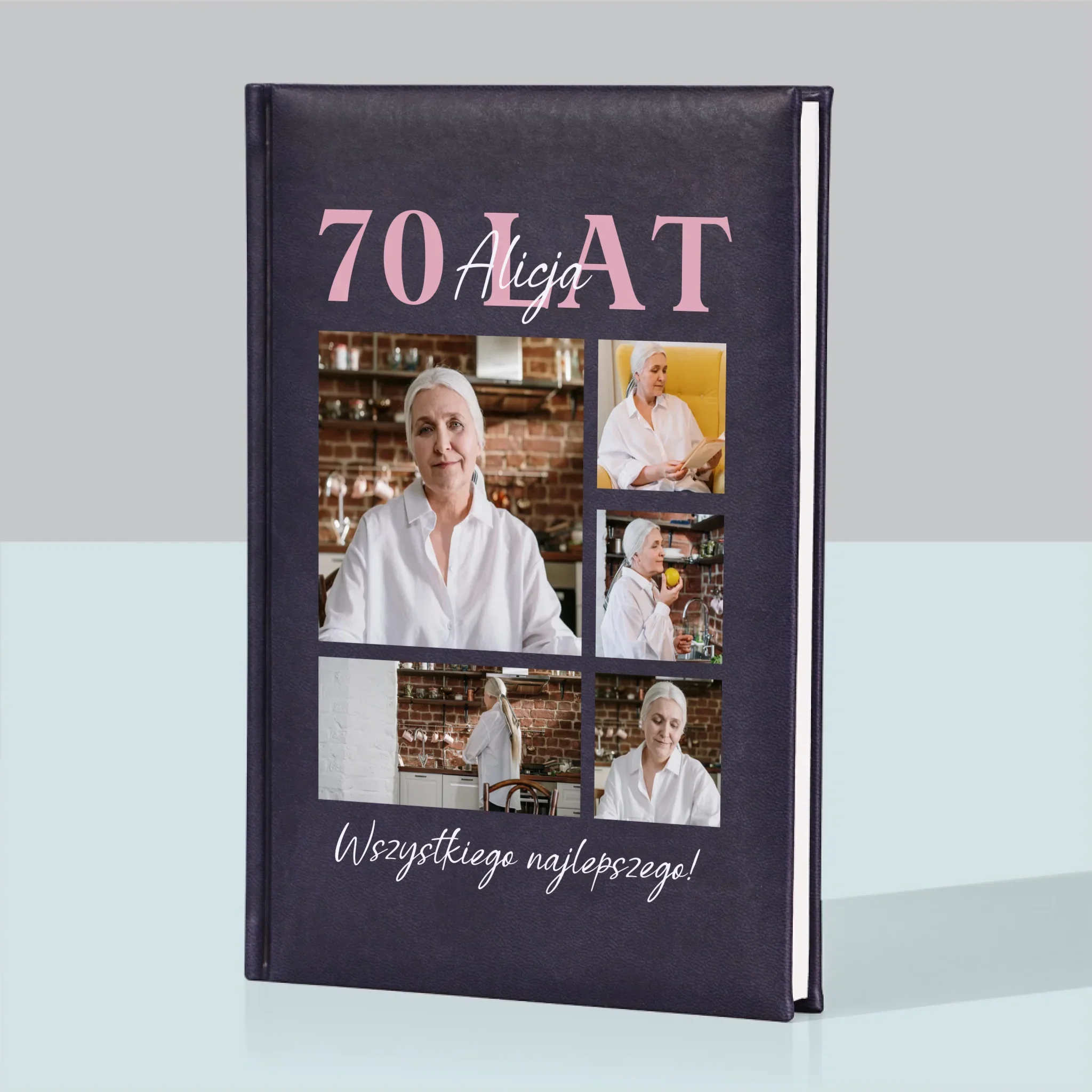Fotokolaż: 70 Lat Wszystkiego Najlepszego - Notes Książkowy