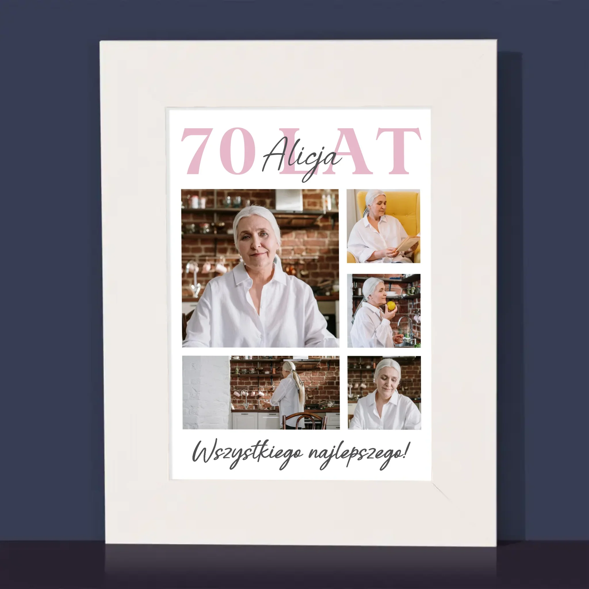 Fotokolaż: 70 Lat Wszystkiego Najlepszego - Ramka Na Zdjęcie - Image 2