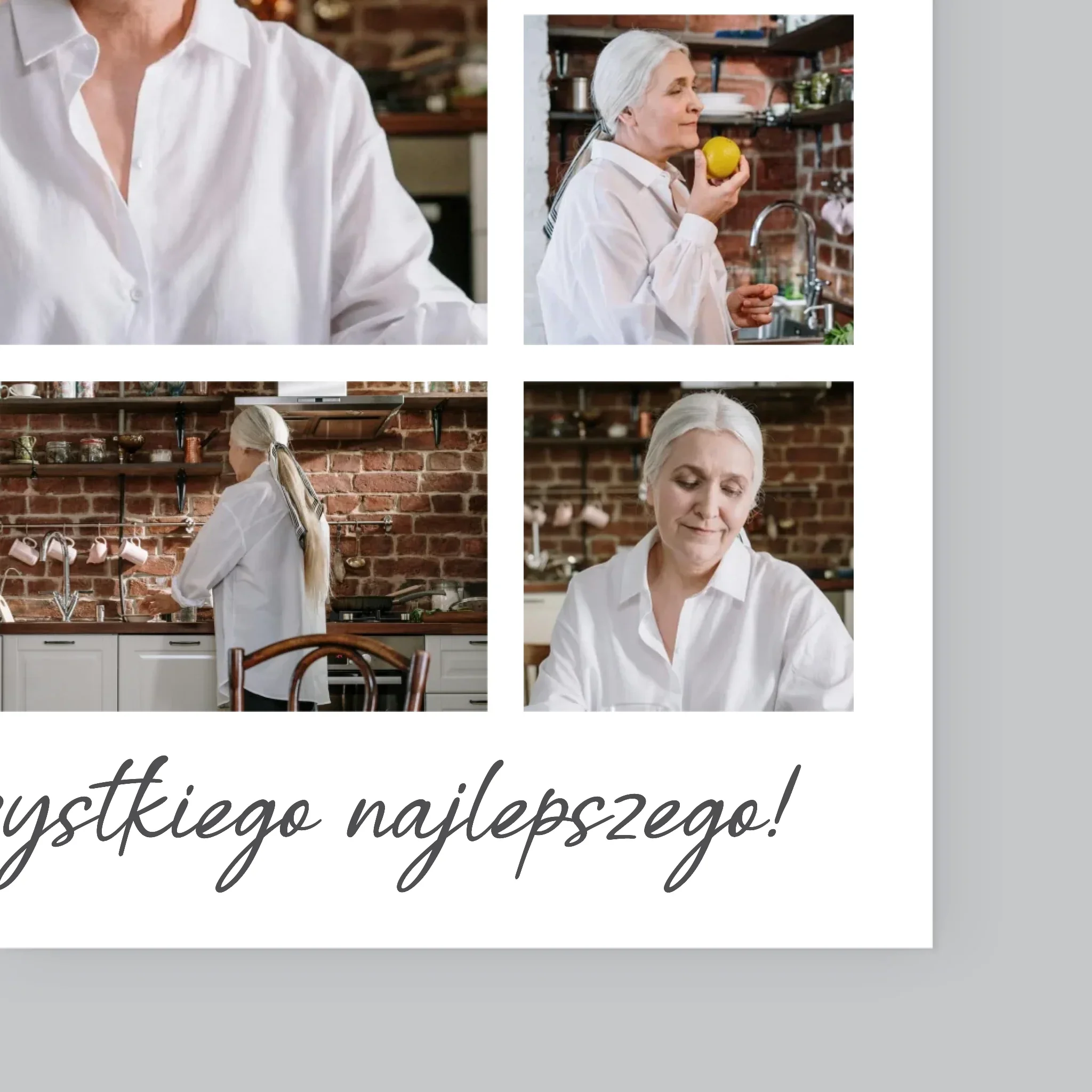 Fotokolaż: 70 Lat Wszystkiego Najlepszego - Wydruk Obramowany - Image 11