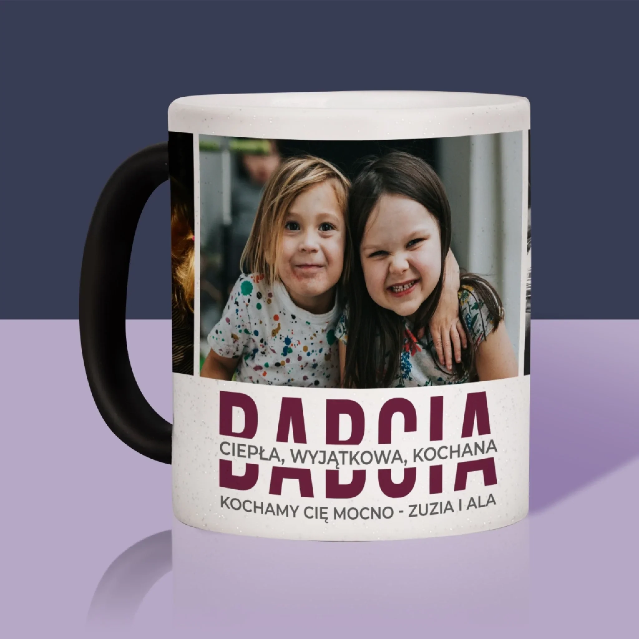 Fotokolaż: Babcia Cechy Charakteru - Kubek z Nadrukiem - Image 12