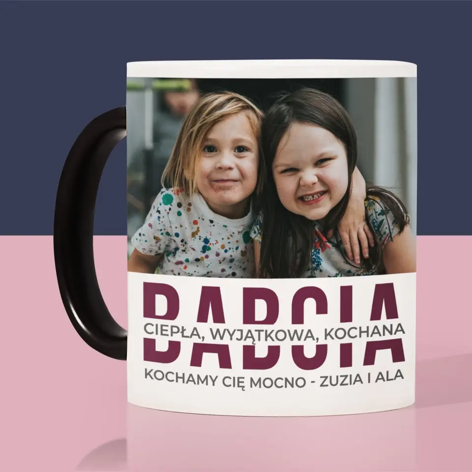 Fotokolaż: Babcia Cechy Charakteru - Kubek z Nadrukiem - Image 7