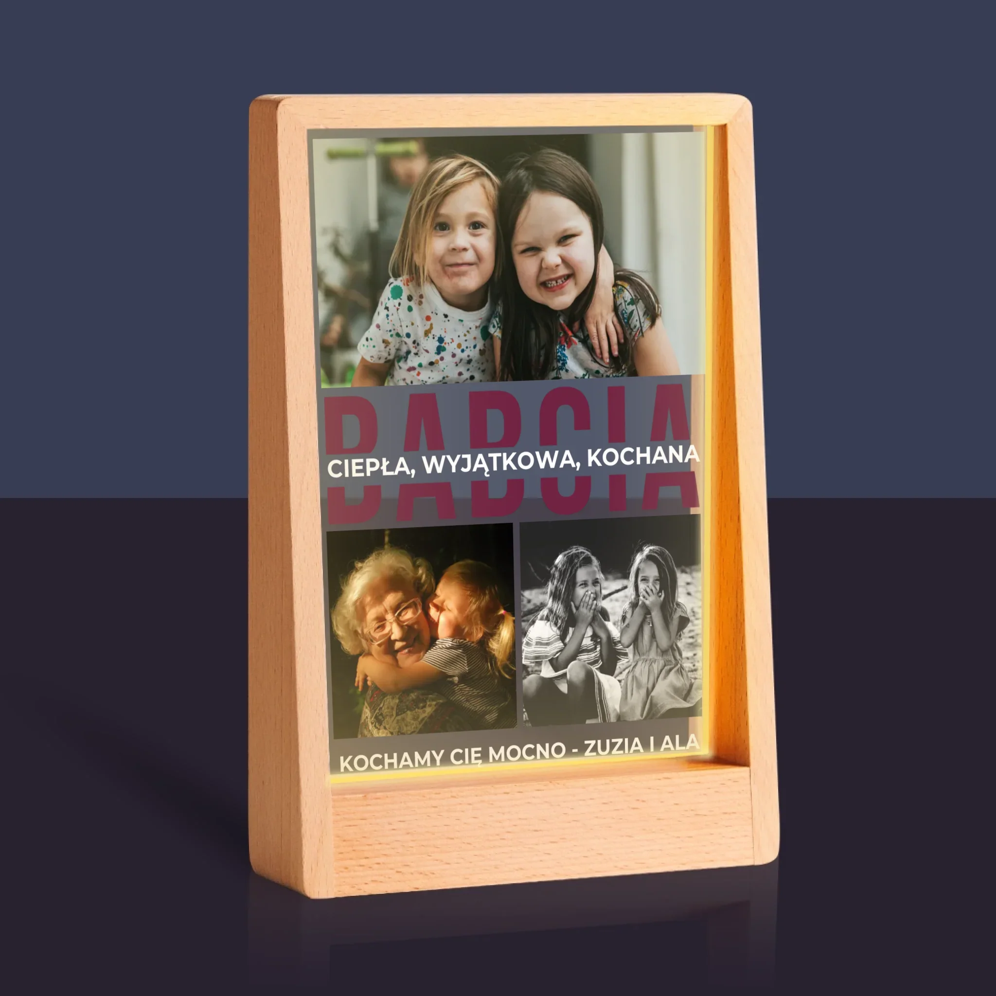 Fotokolaż: Babcia Cechy Charakteru - Wydruk Na Szkle Akrylowym - Image 9