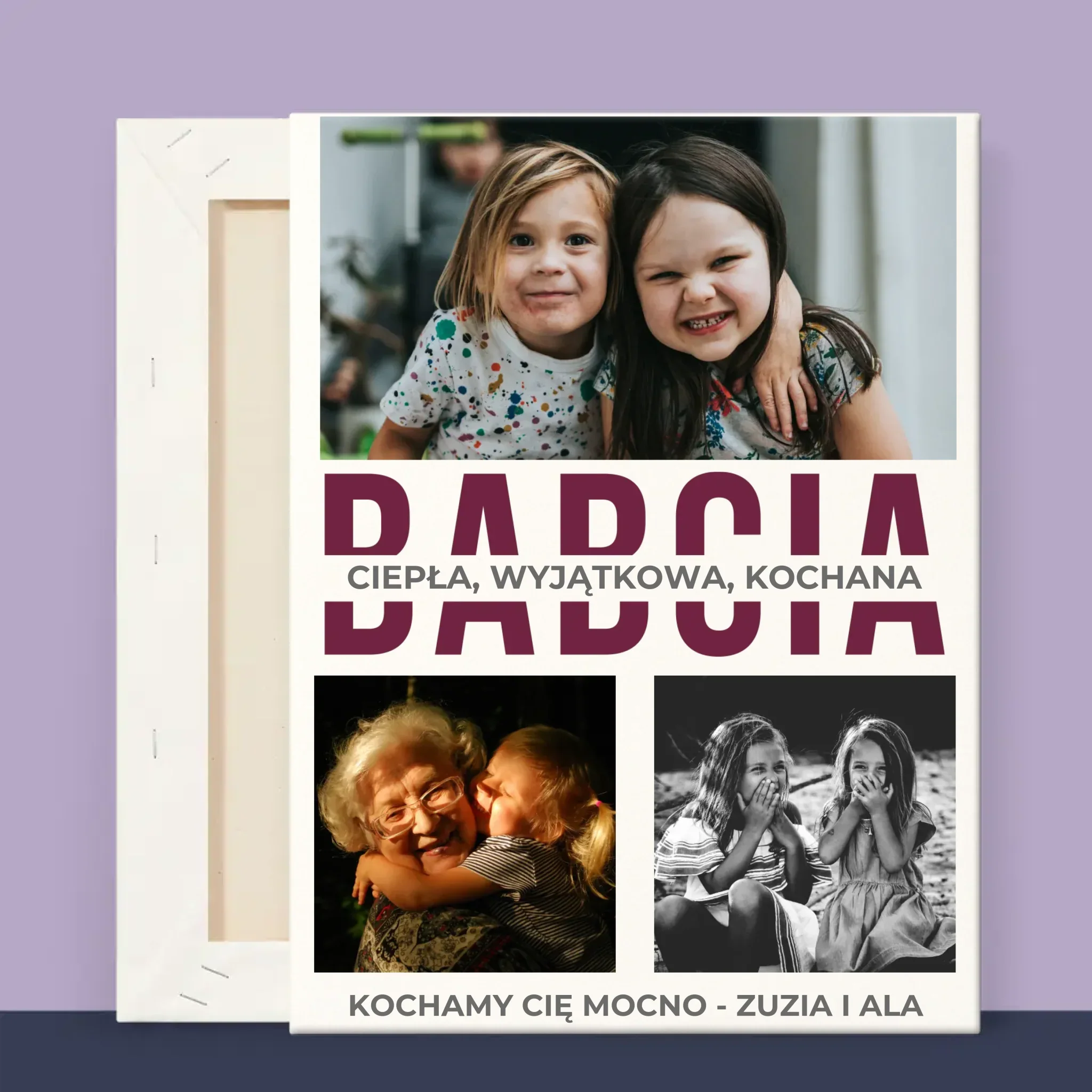 Fotokolaż: Babcia Cechy Charakteru - Wydruk Obramowany - Image 11