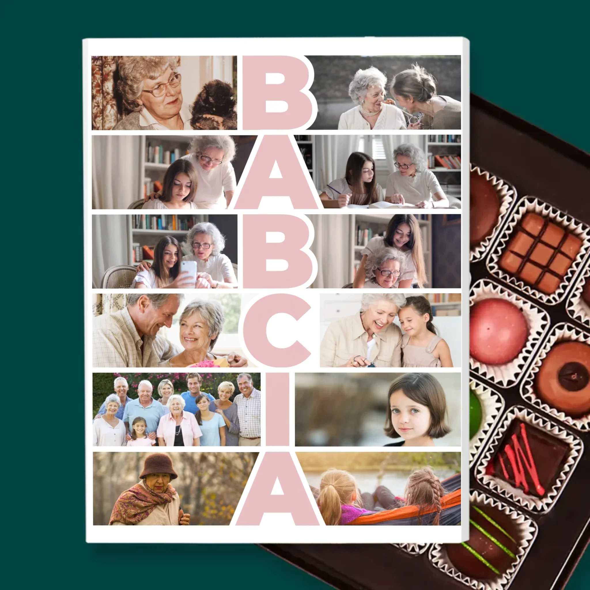 Fotokolaż: Babcia - Personalizowane Praliny - Image 2