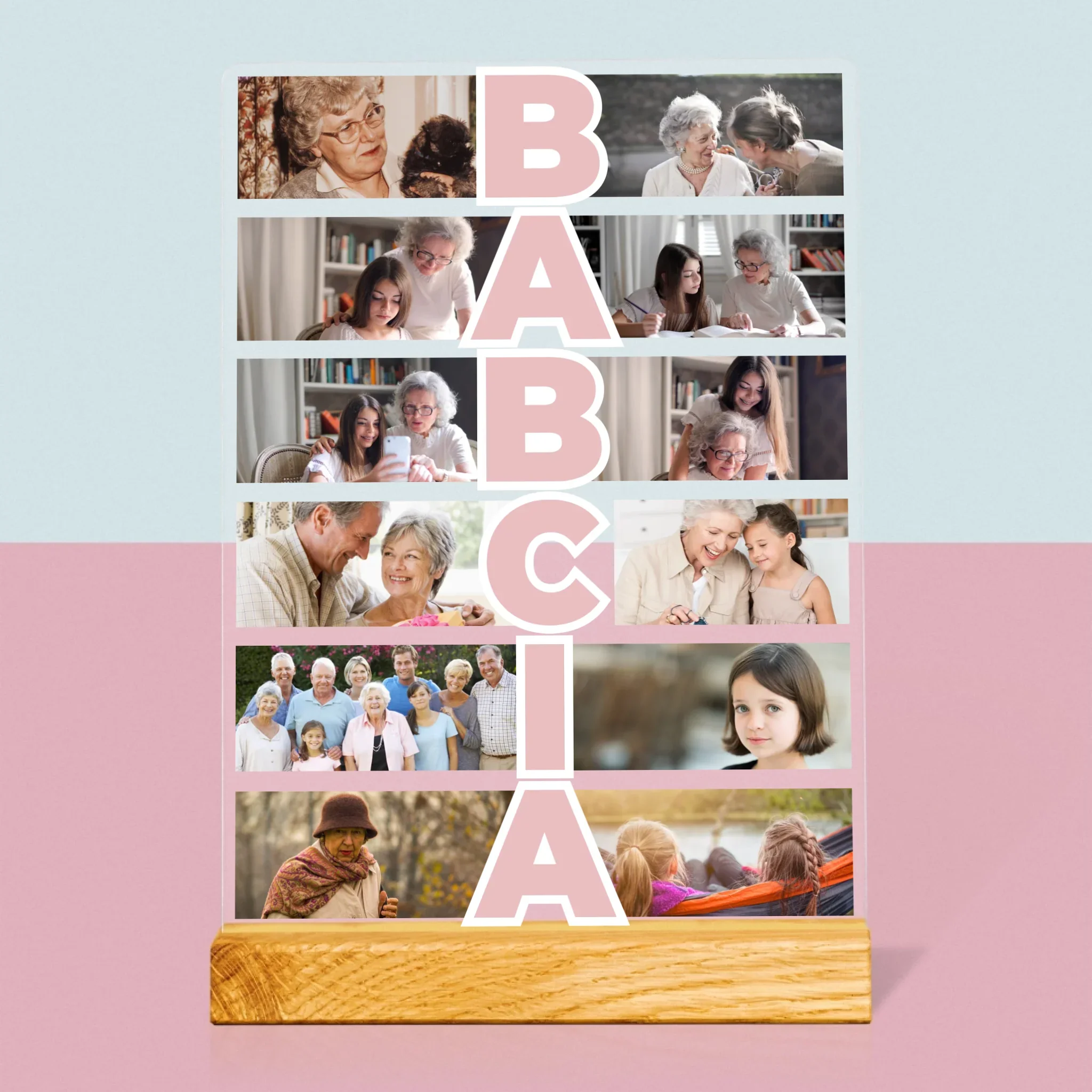Fotokolaż: Babcia - Wydruk Na Szkle Akrylowym - Image 3