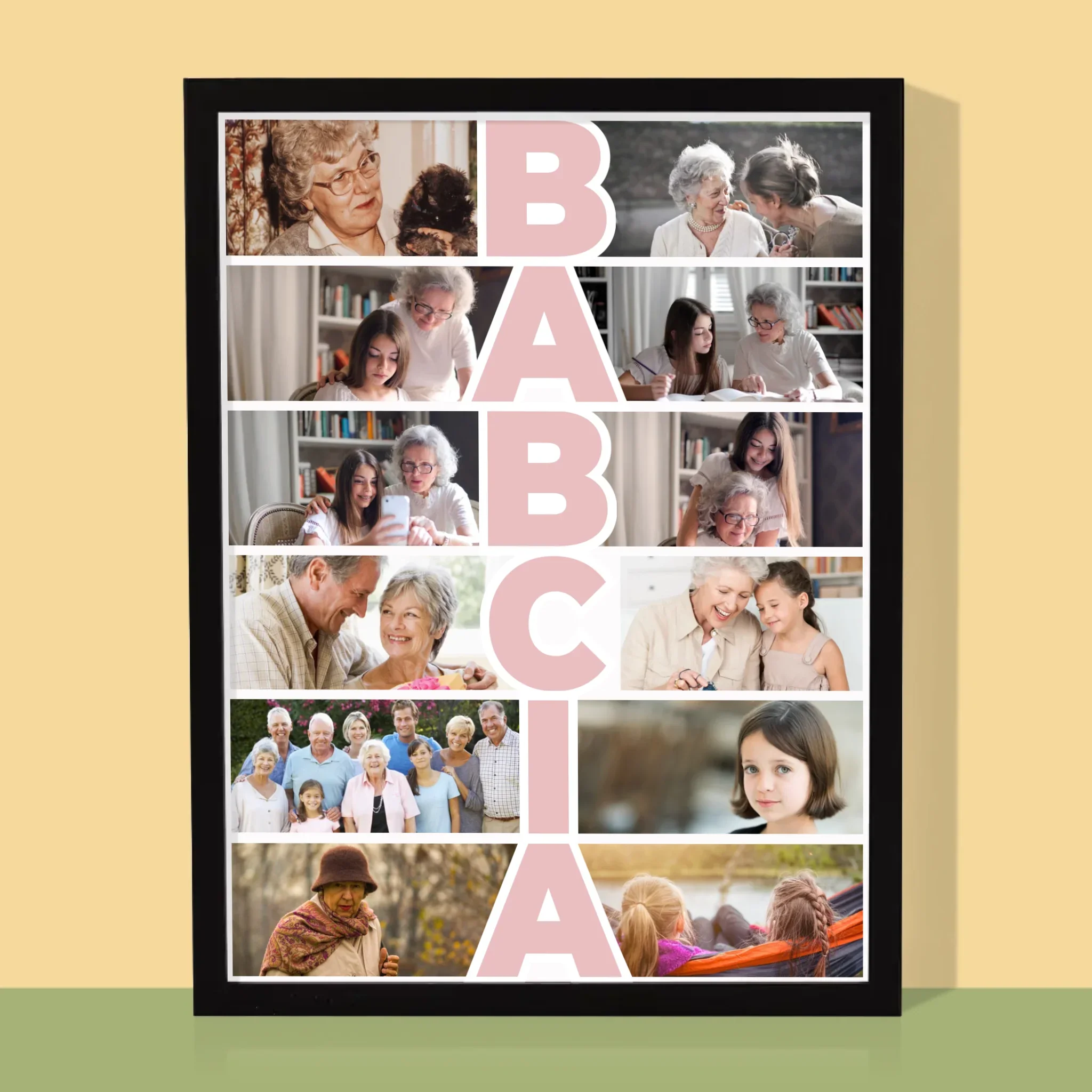Fotokolaż: Babcia - Wydruk Obramowany 30x40 - Image 5