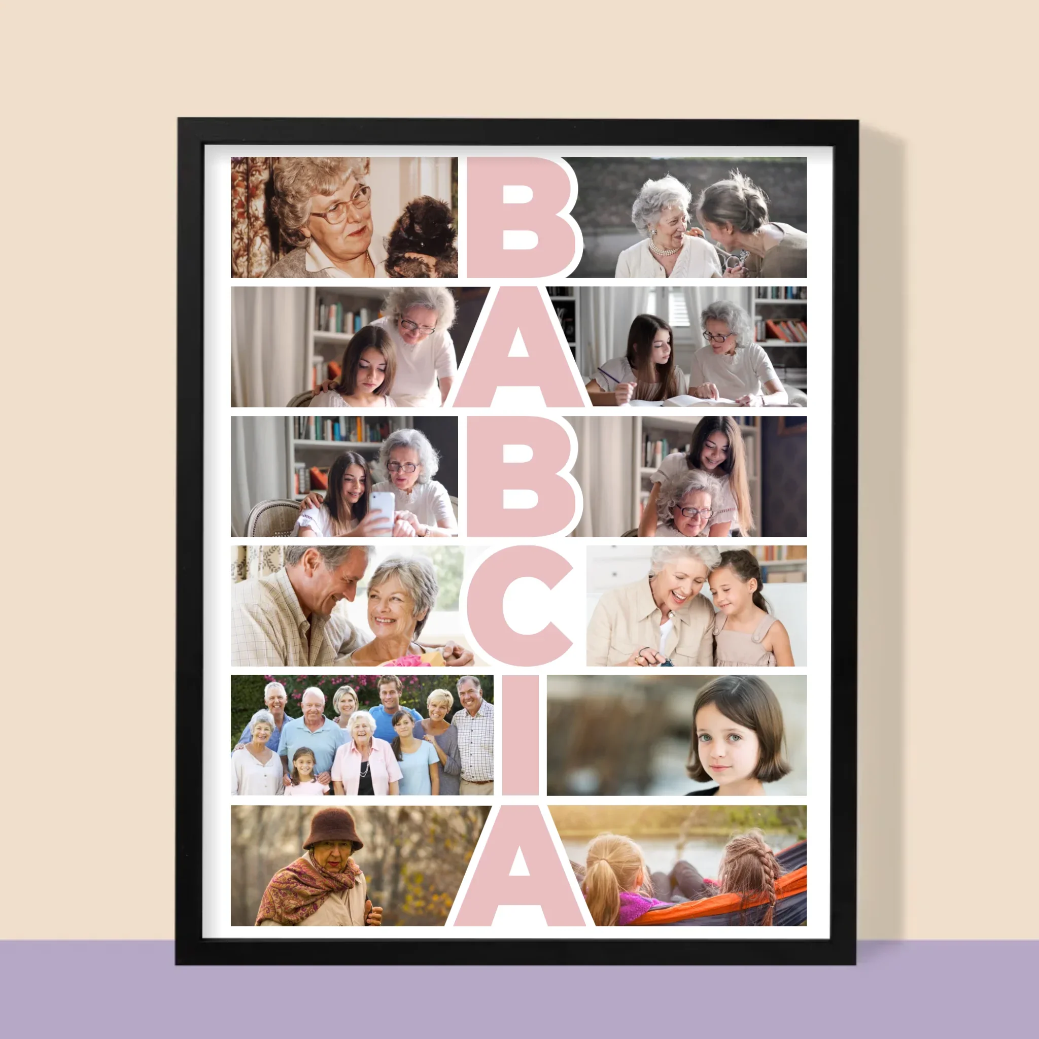 Fotokolaż: Babcia - Wydruk Obramowany 30x40 - Image 9