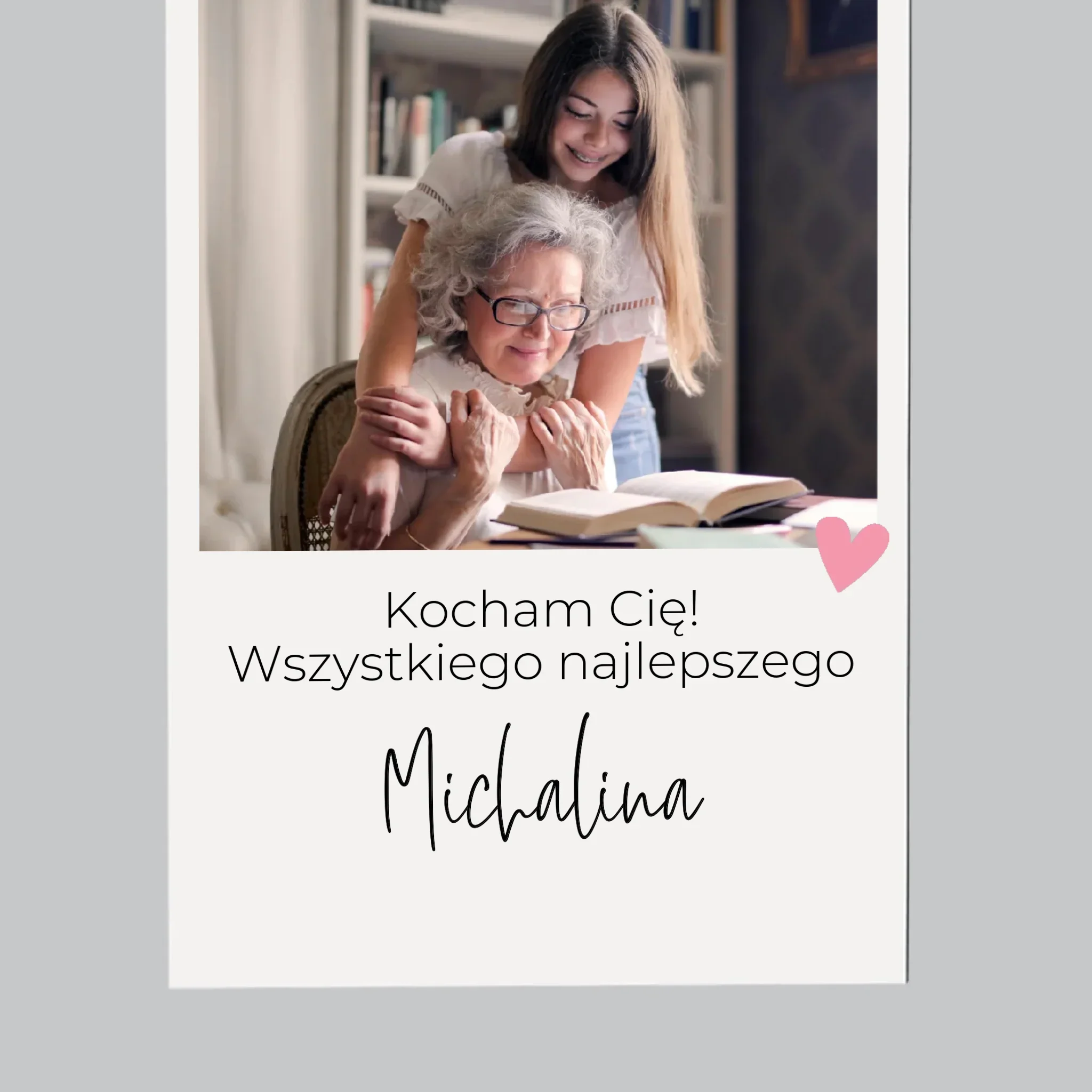 Fotokolaż: Babciu Kocham Cię - Magnes Na Lodówkę - Image 4