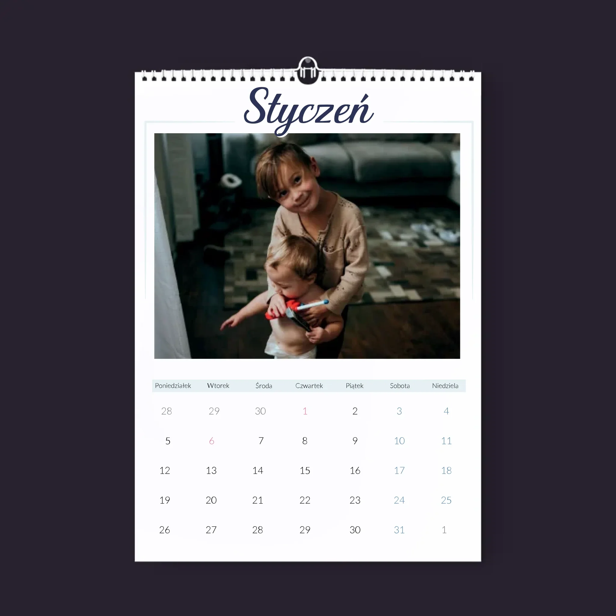 Fotokolaż: Babciu Kocham Cię - Personalizowany Kalendarz Ścienny - Image 3