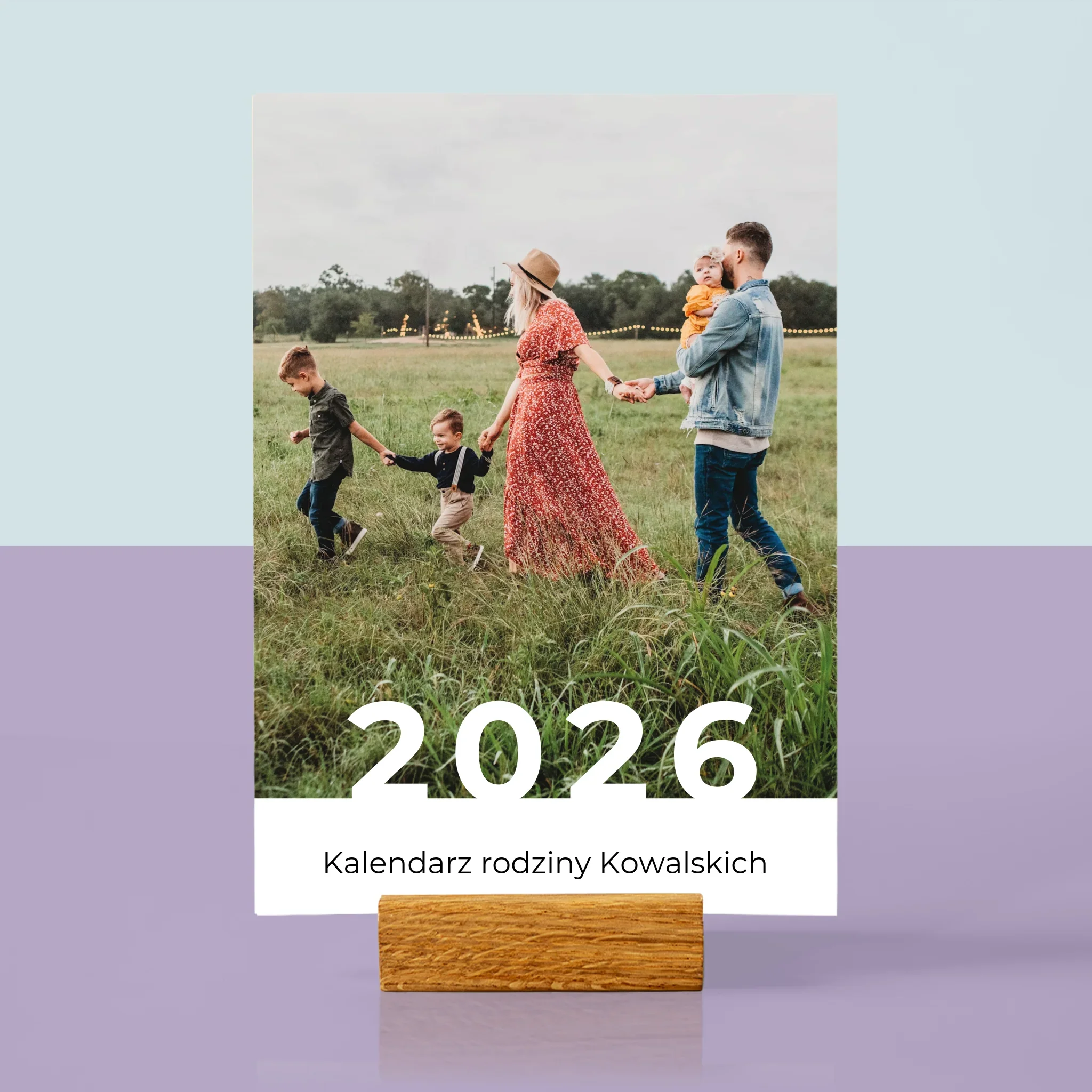 Fotokolaż: Basic - Kalendarz Na Biurko z Podstawką