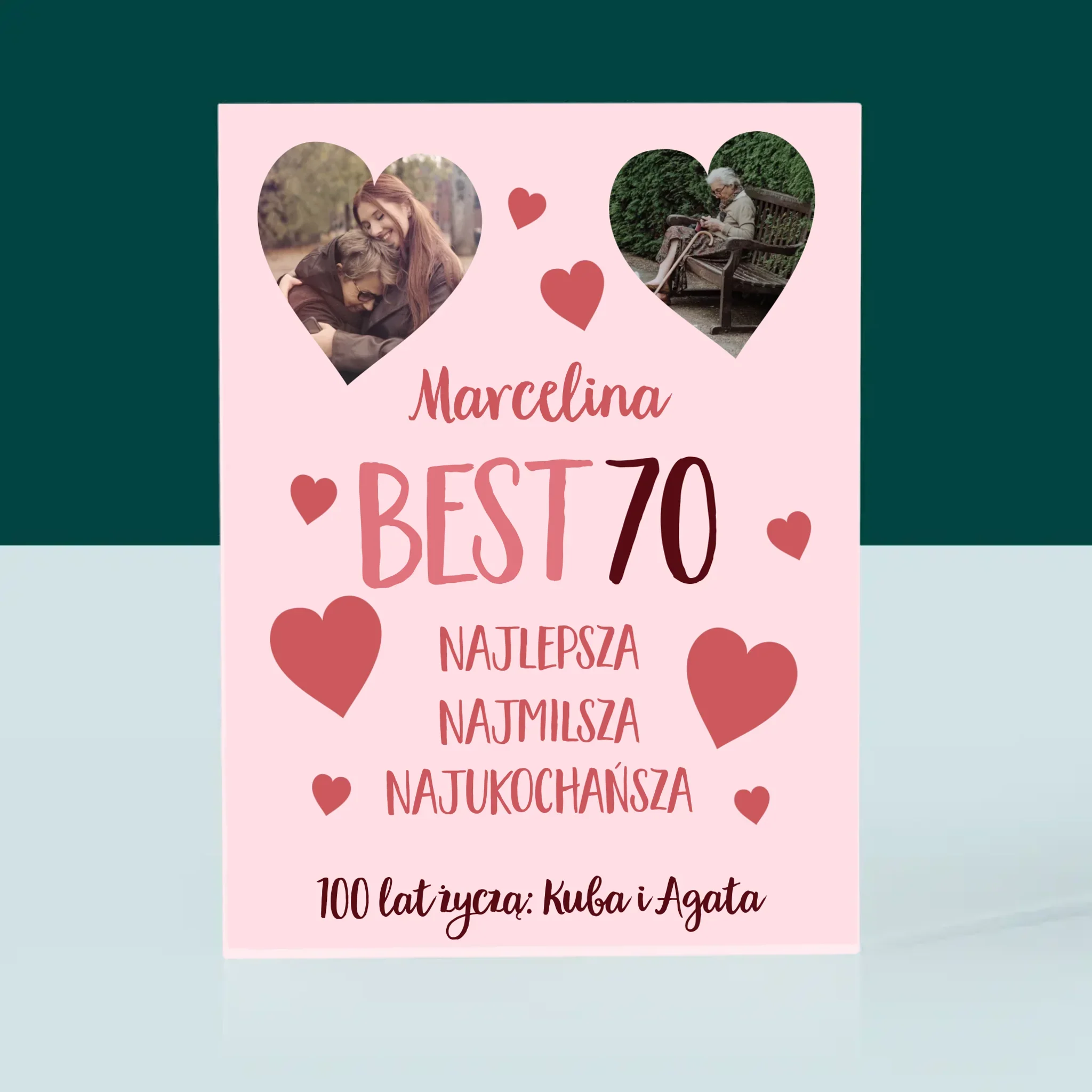 Fotokolaż: Best 70 - Blok Akrylowy z Nadrukiem - Image 3