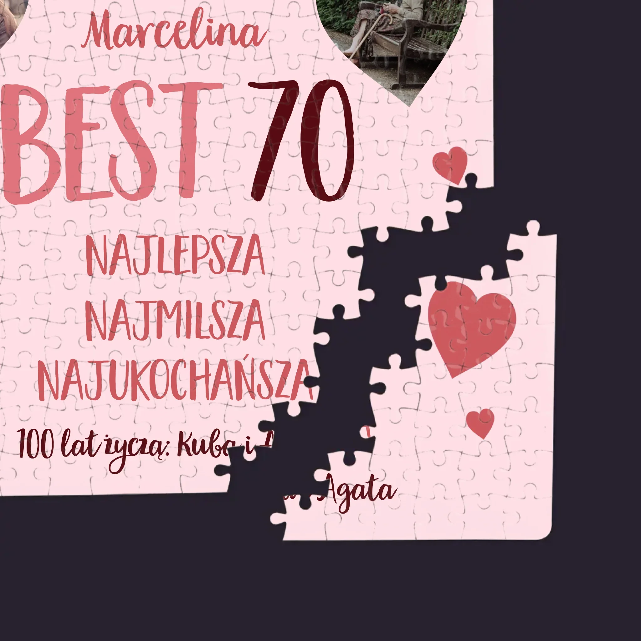 Fotokolaż: Best 70 - Personalizowane Puzzle - Image 2