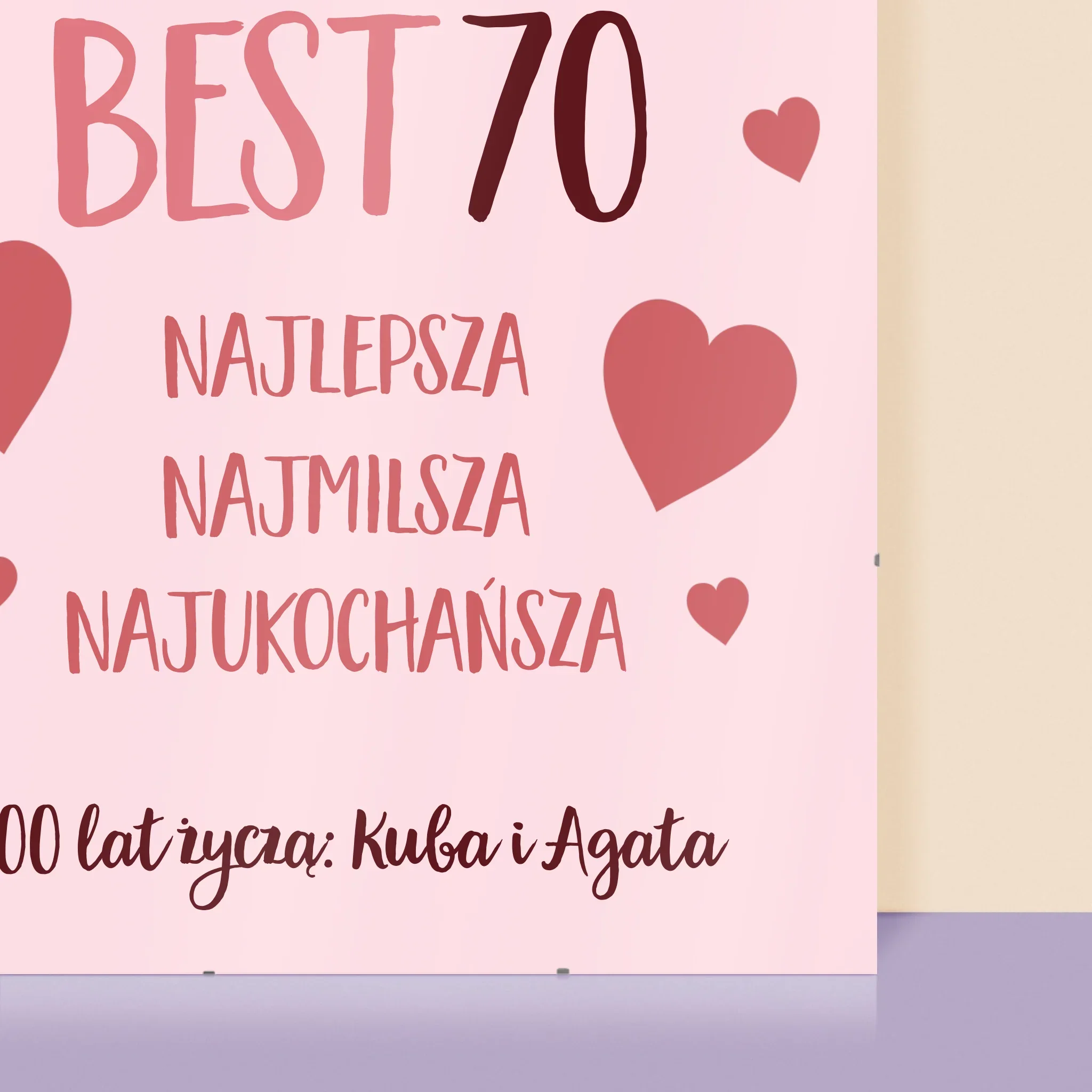 Fotokolaż: Best 70 - Personalizowany Plakat - Image 2