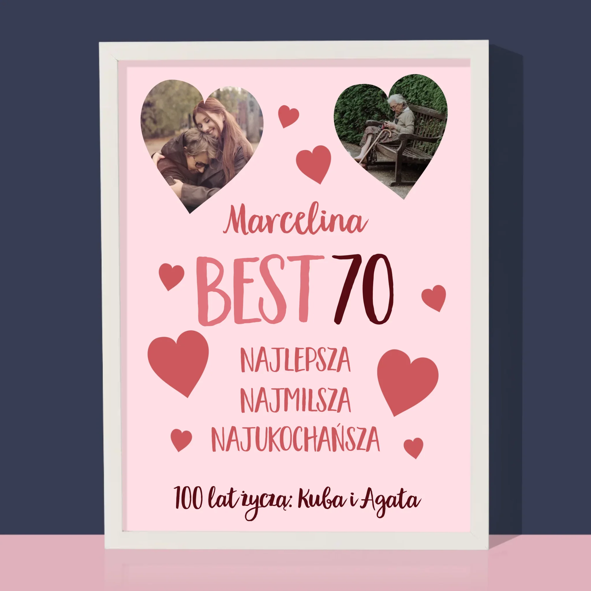 Fotokolaż: Best 70 - Wydruk Obramowany - Image 4