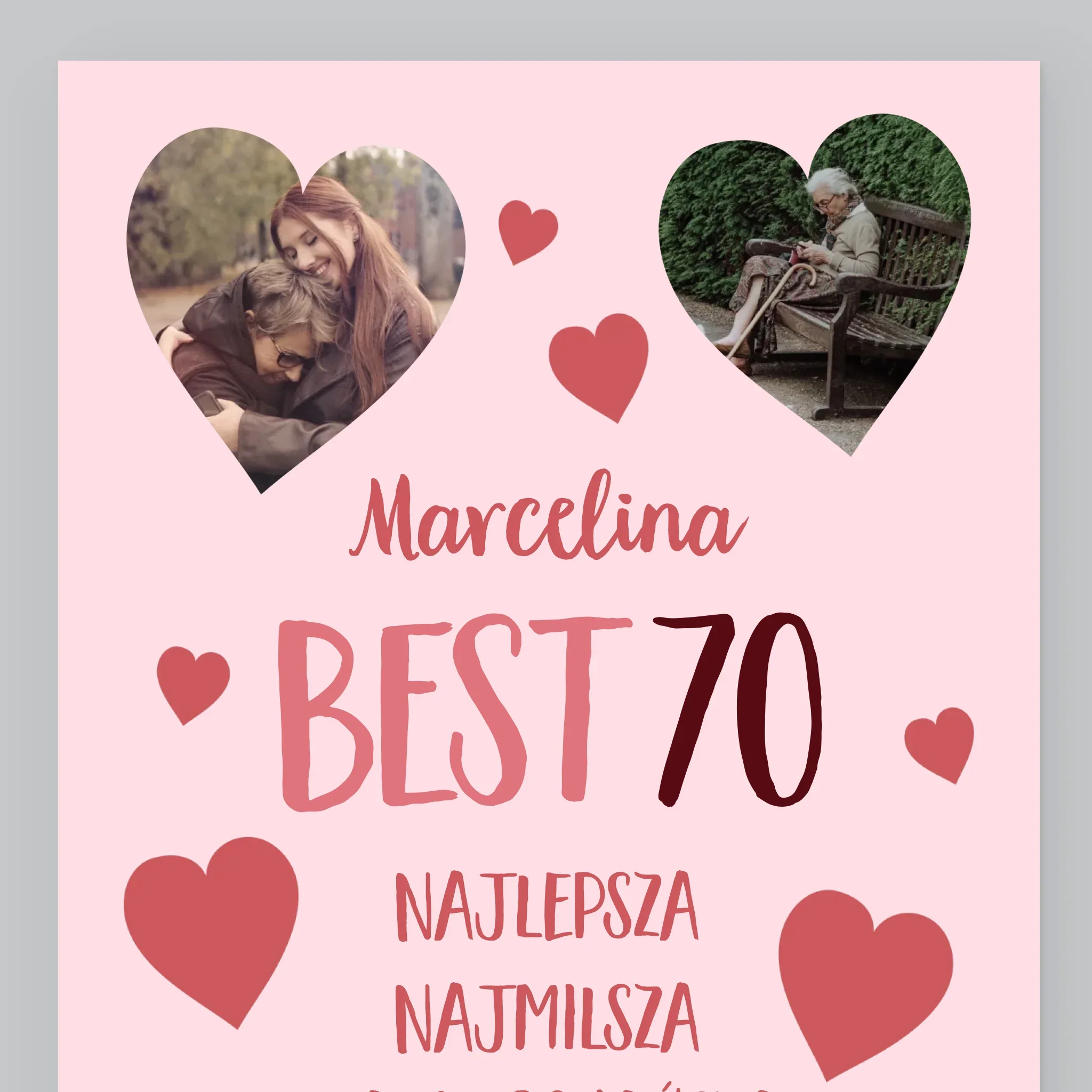 Fotokolaż: Best 70 - Wydruk Obramowany - Image 9