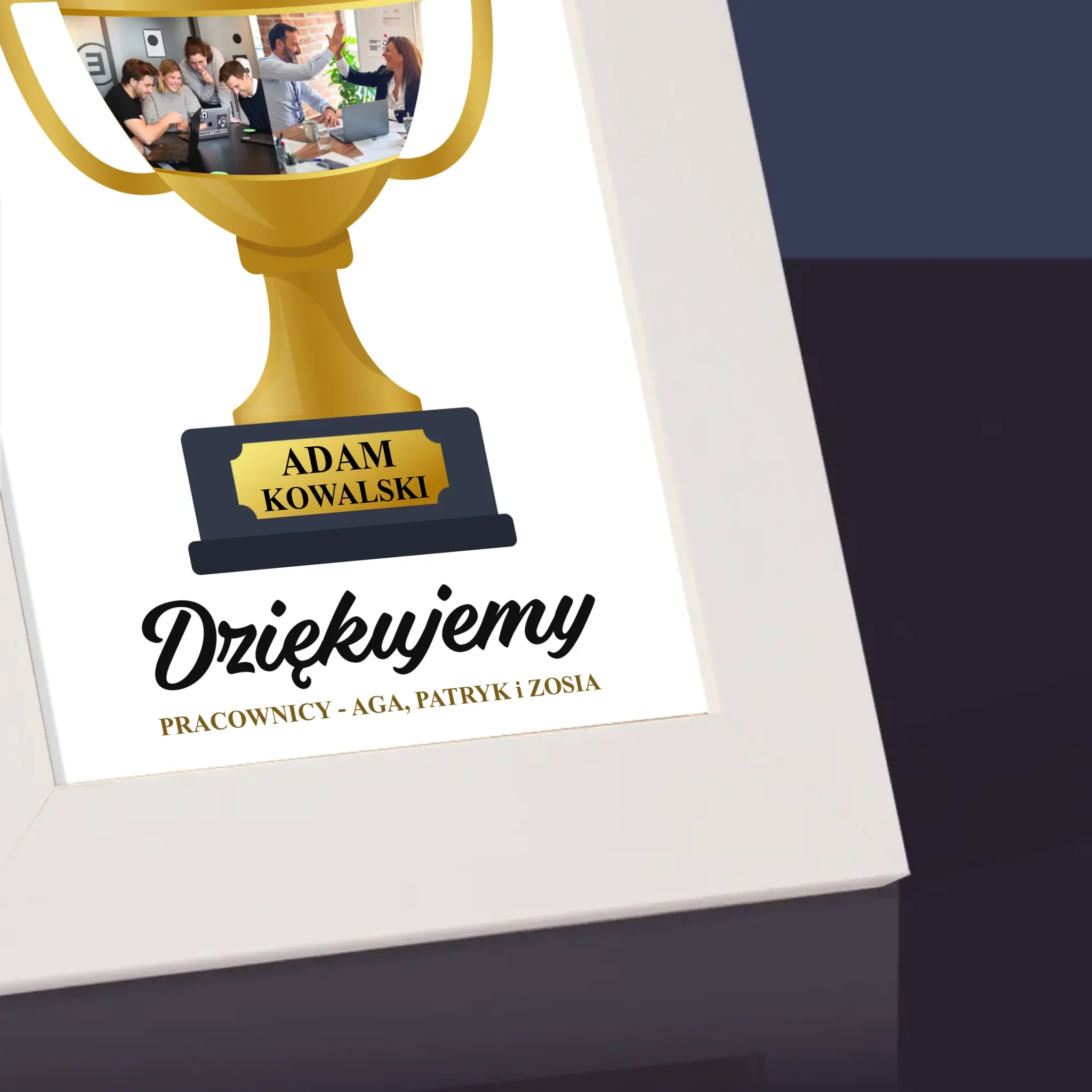 Fotokolaż: Best Boss Puchar - Ramka Na Zdjęcie - Image 3