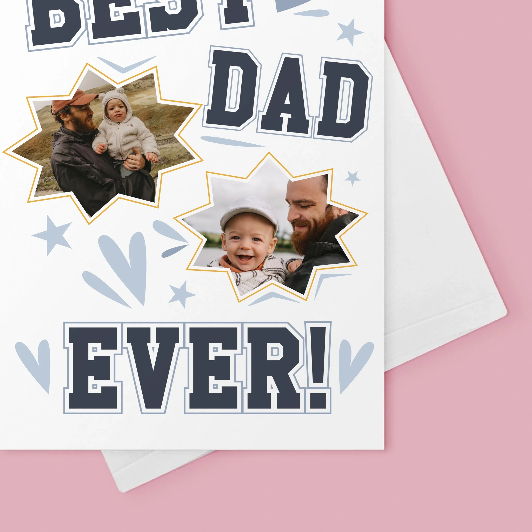 Fotokolaż: Best Dad Ever Gwiazdy - Kartka Z Życzeniami - Image 4