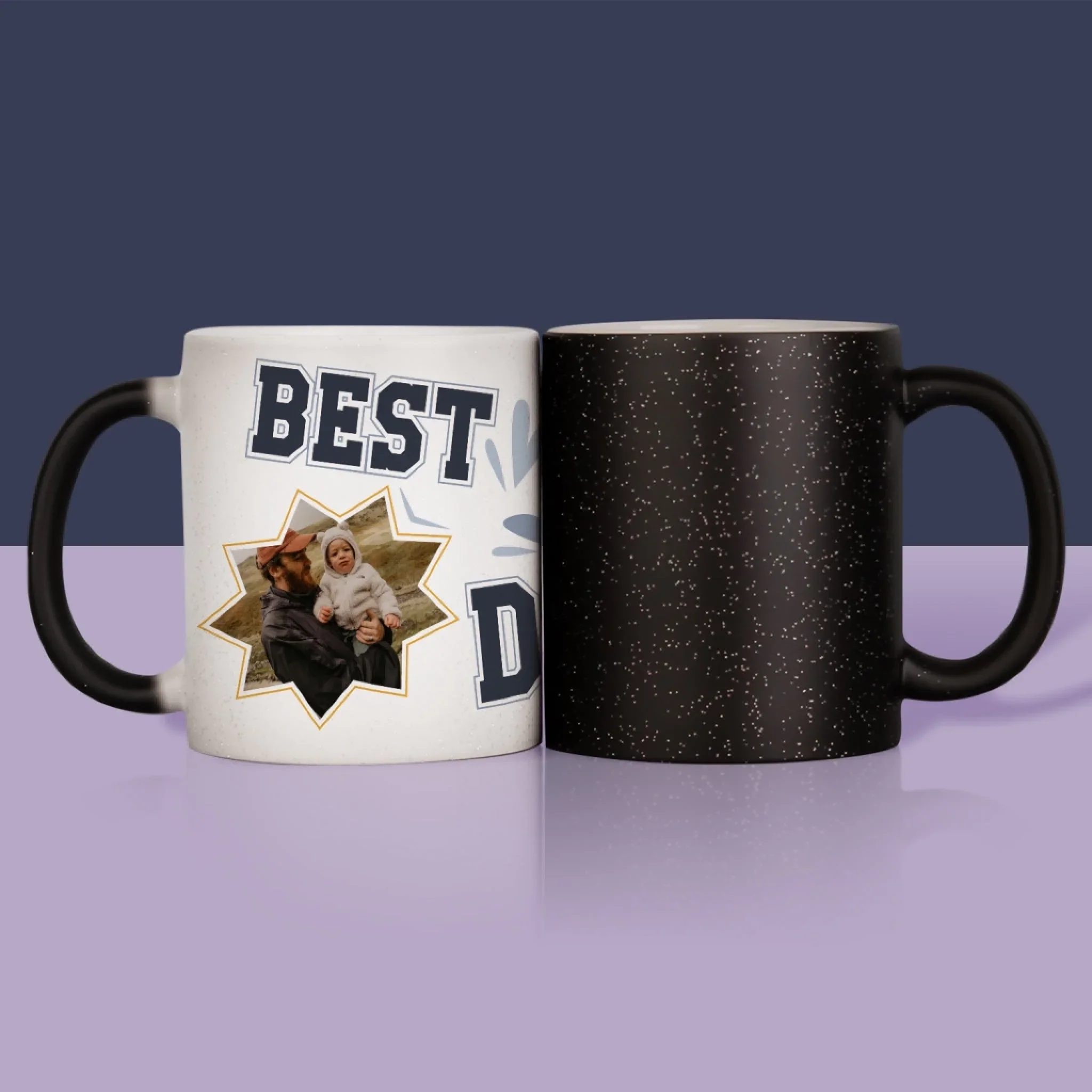 Fotokolaż: Best Dad Ever Gwiazdy - Kubek z Nadrukiem - Image 15