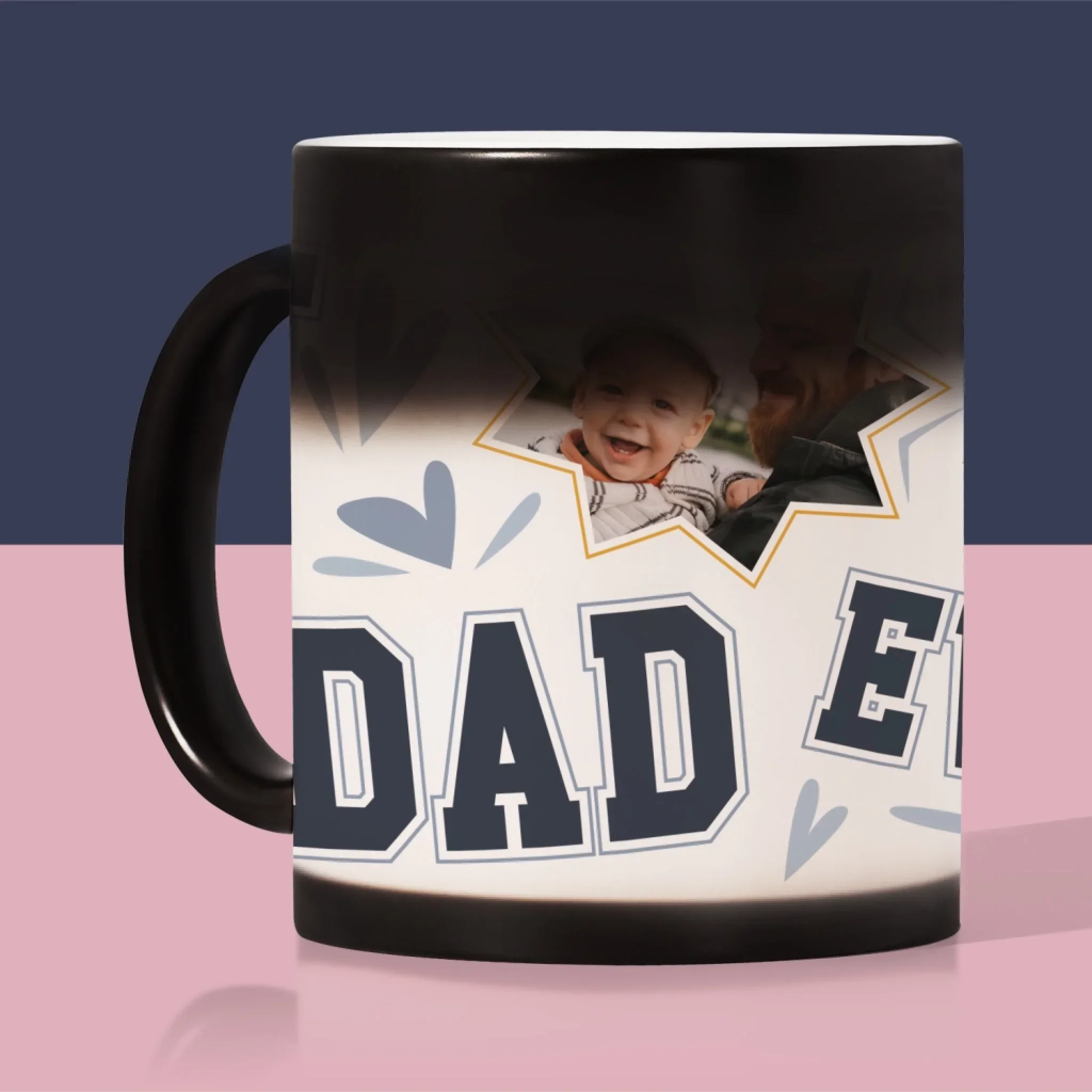 Fotokolaż: Best Dad Ever Gwiazdy - Kubek z Nadrukiem - Image 6