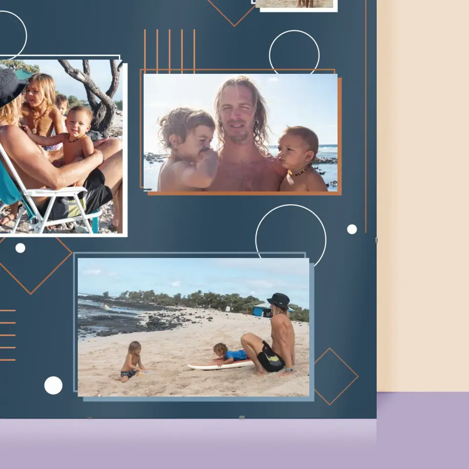 Fotokolaż: Best Dad Ever - Personalizowany Plakat - Image 2